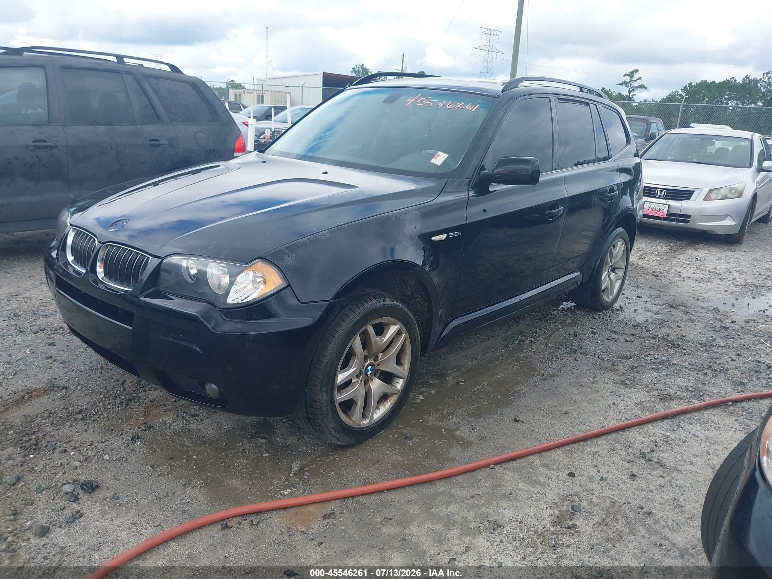 2006 Bmw X3 3.0i Черный vin: WBXPA93476WD30065