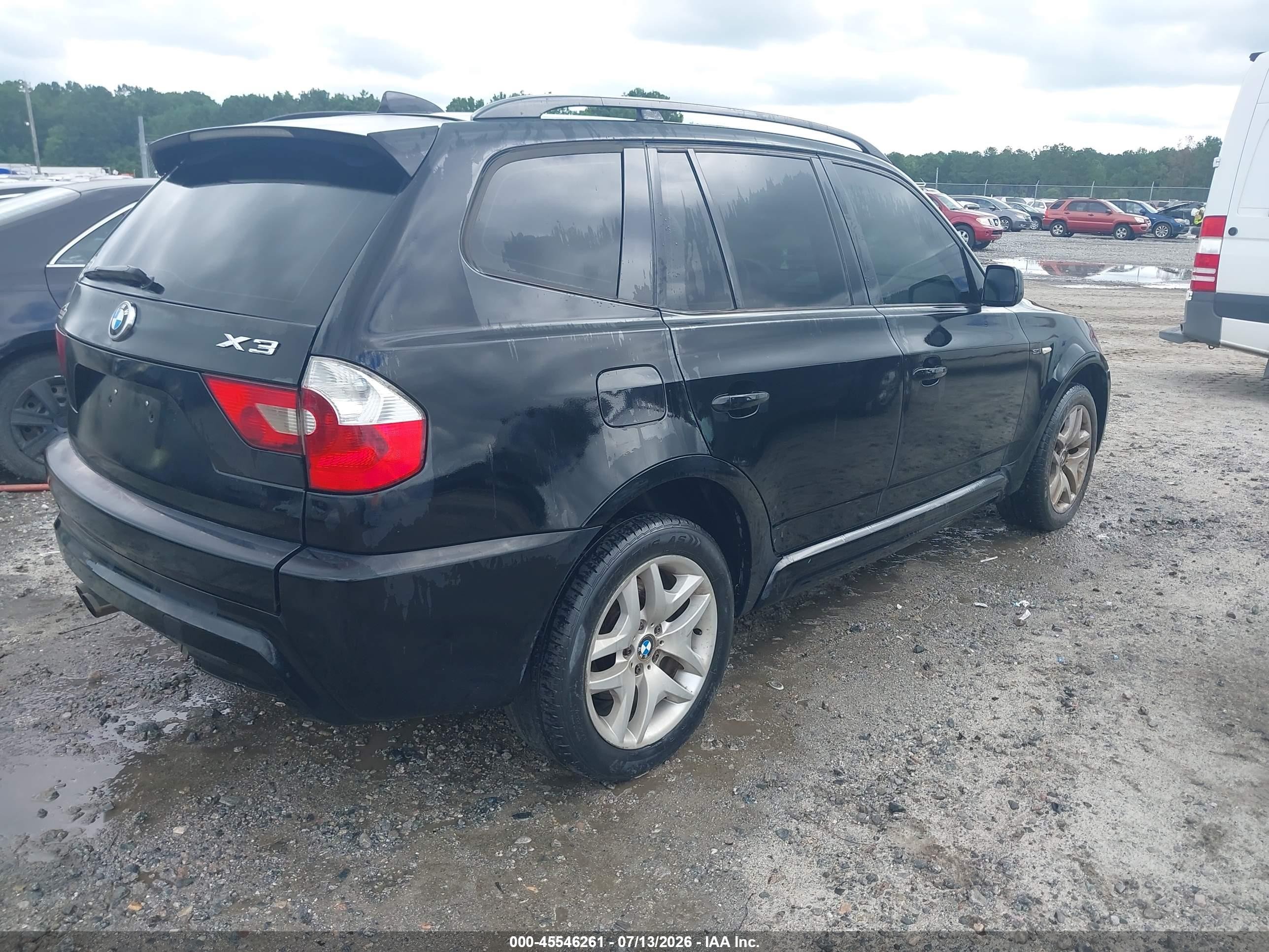 2006 Bmw X3 3.0i Черный vin: WBXPA93476WD30065