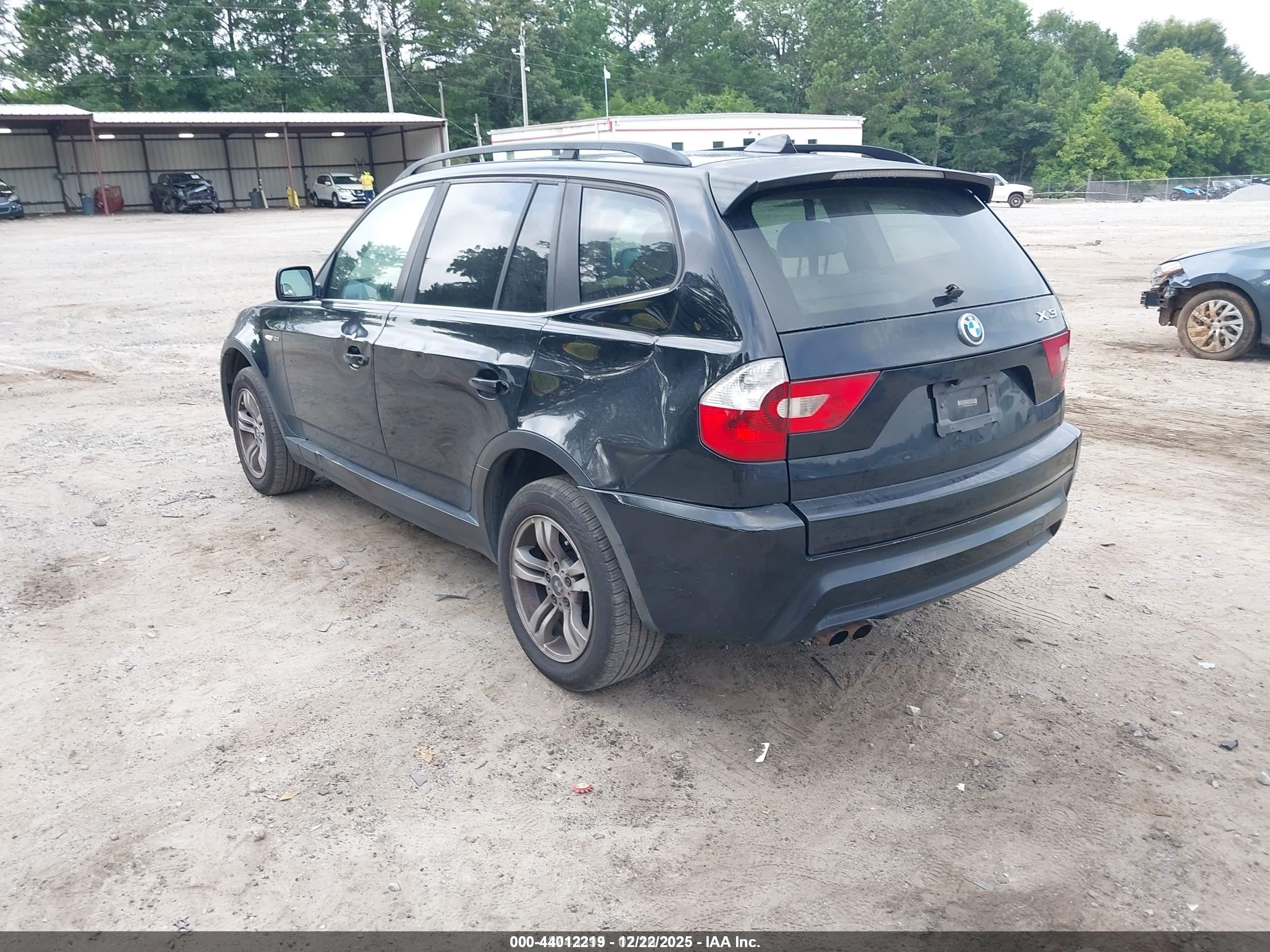 2006 Bmw X3 3.0i Black vin: WBXPA93476WG74690