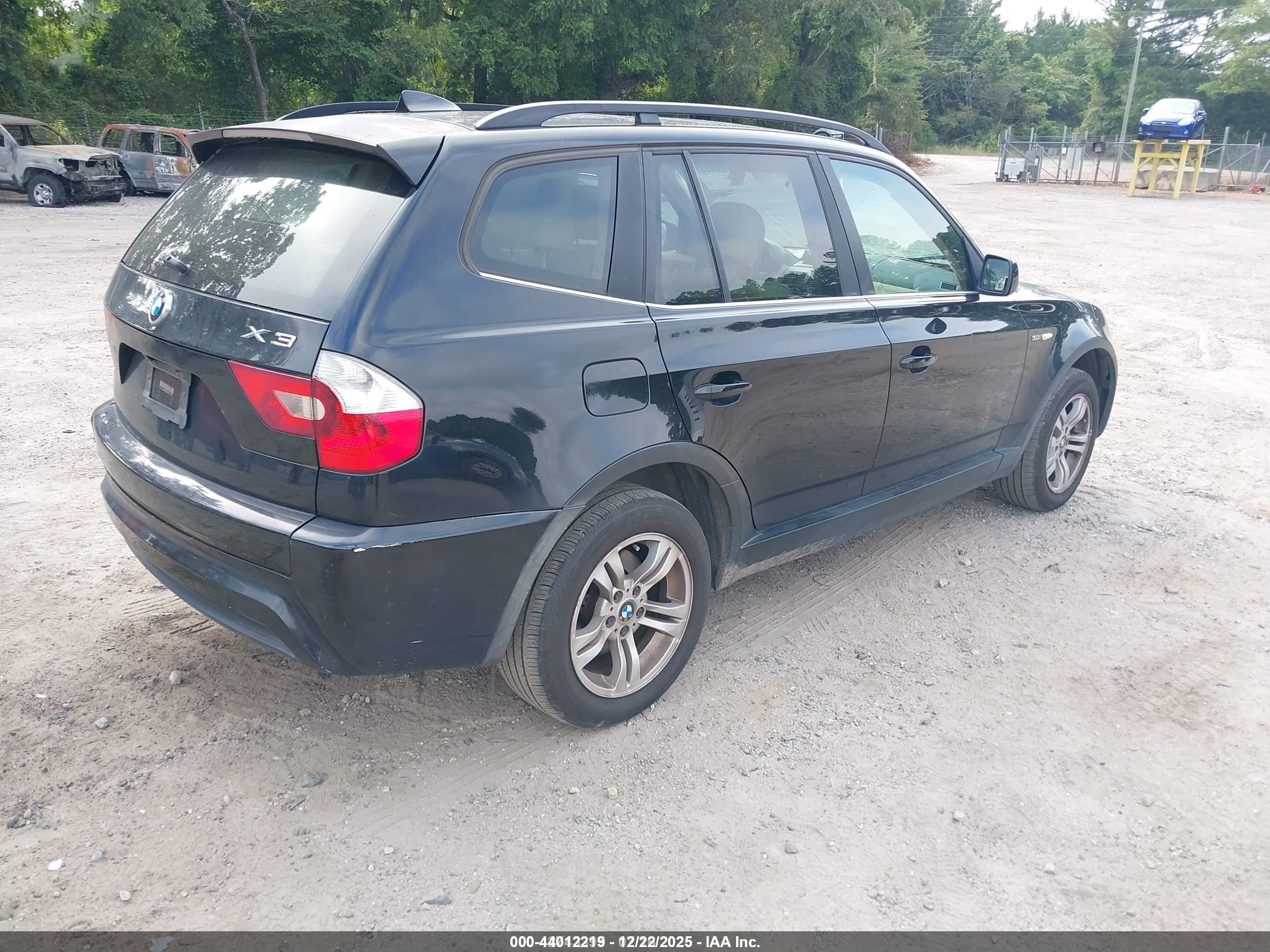 2006 Bmw X3 3.0i Black vin: WBXPA93476WG74690