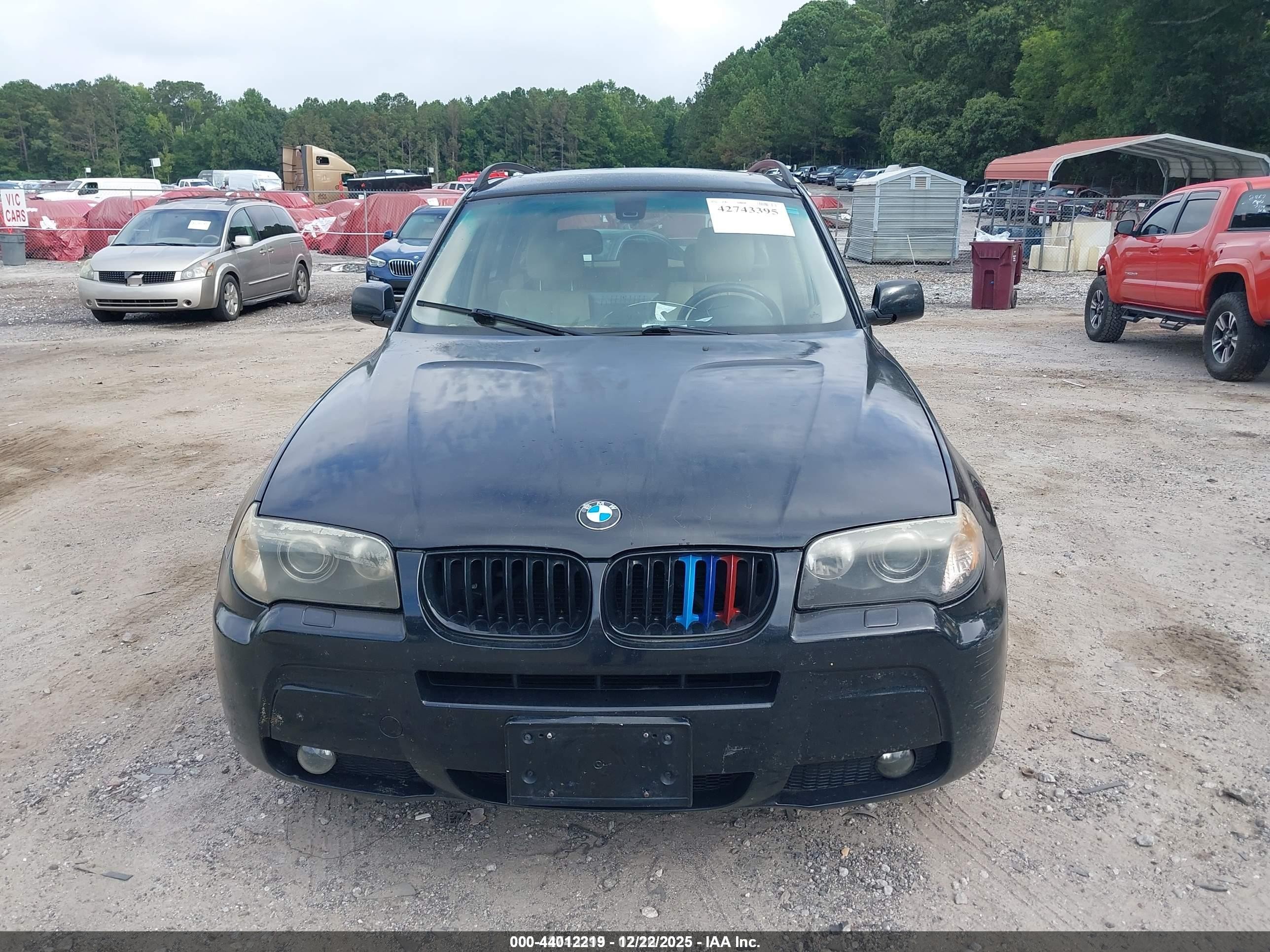 2006 Bmw X3 3.0i Black vin: WBXPA93476WG74690