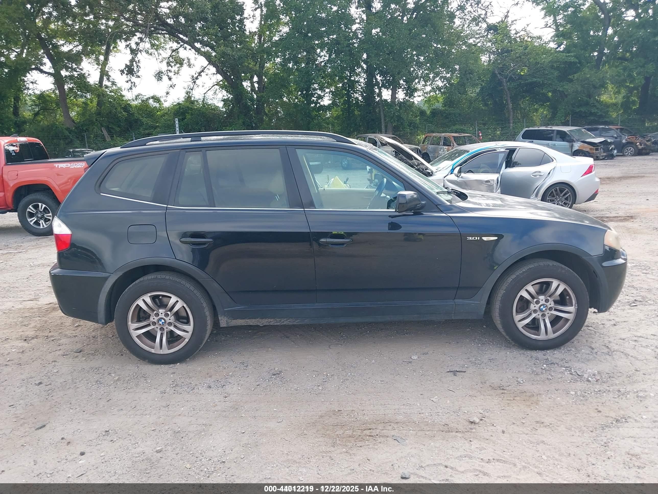 2006 Bmw X3 3.0i Black vin: WBXPA93476WG74690
