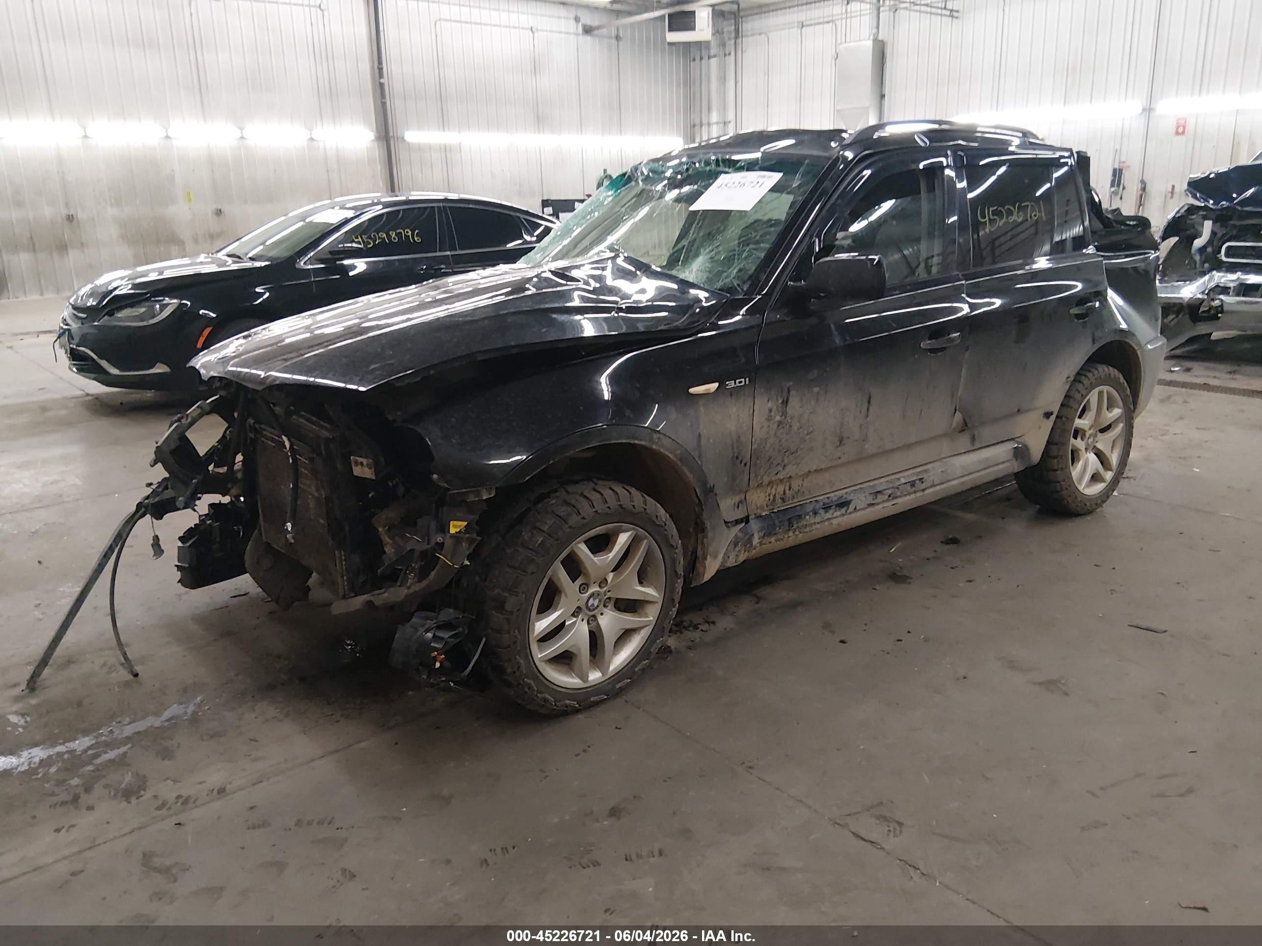 2006 Bmw X3 3.0i Черный vin: WBXPA93486WG80871