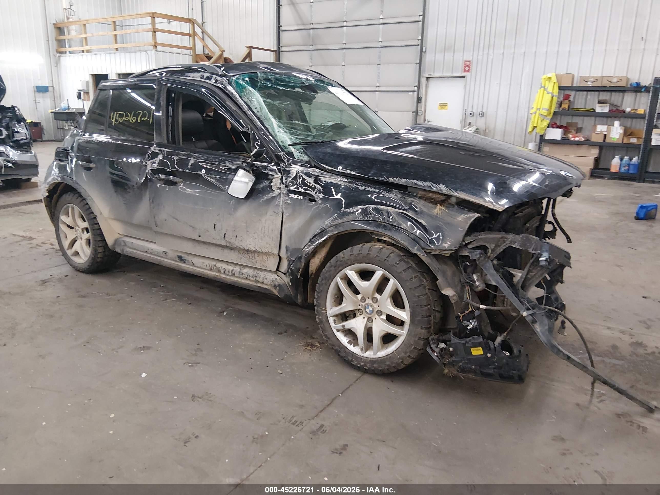 2006 Bmw X3 3.0i Black vin: WBXPA93486WG80871