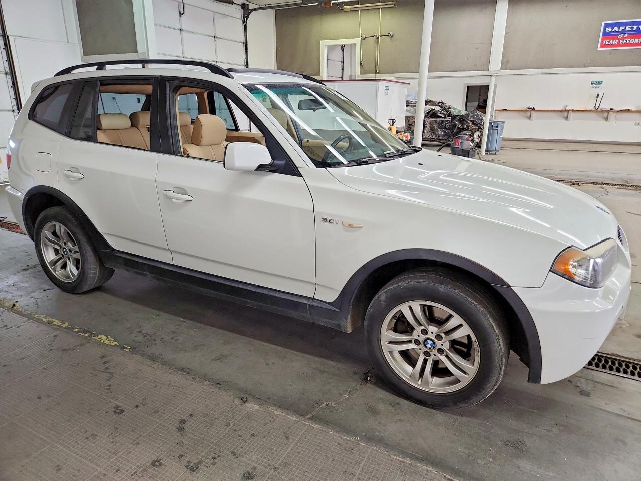 2006 Bmw X3 3.0i White vin: WBXPA93486WG84404