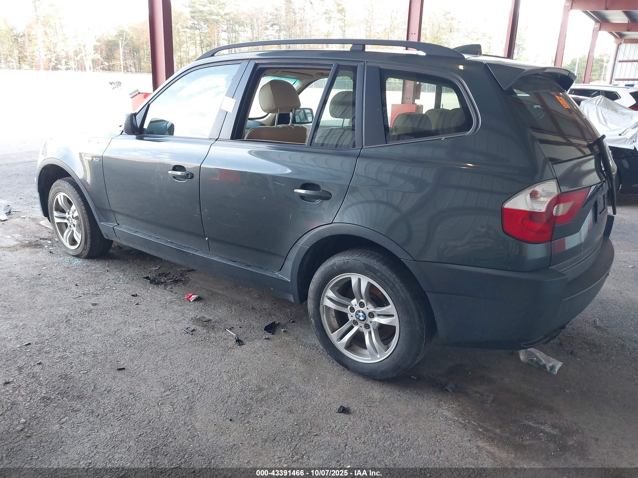 2005 Bmw X3 3.0i Gray vin: WBXPA93495WD06820