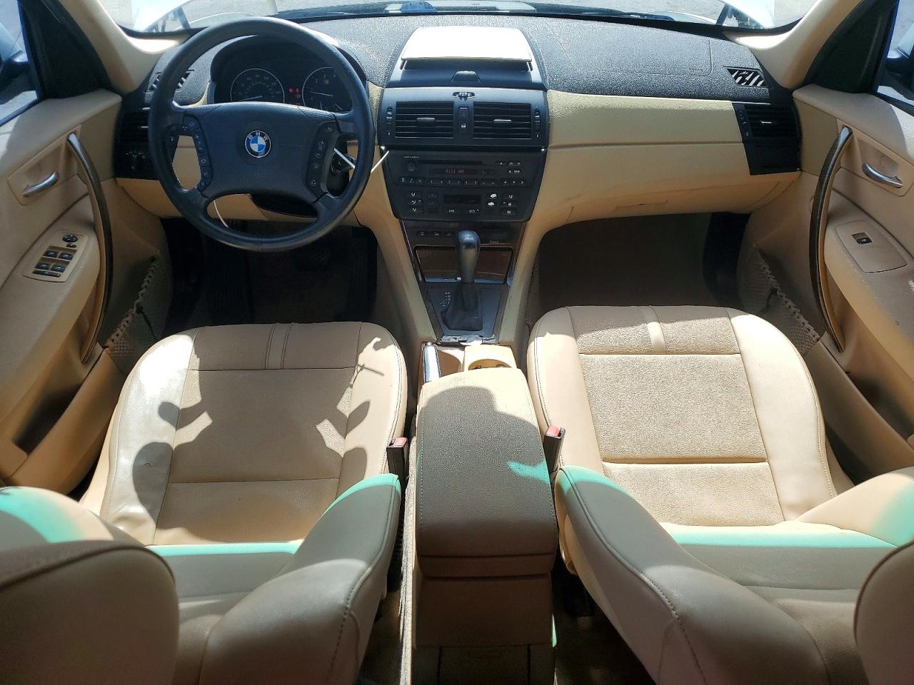 2005 Bmw X3 3.0i White vin: WBXPA93495WD17803