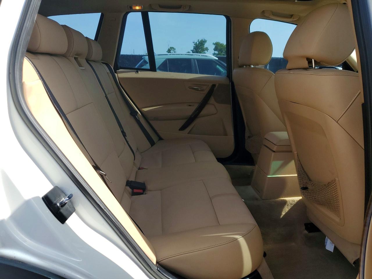 2005 Bmw X3 3.0i White vin: WBXPA93495WD17803