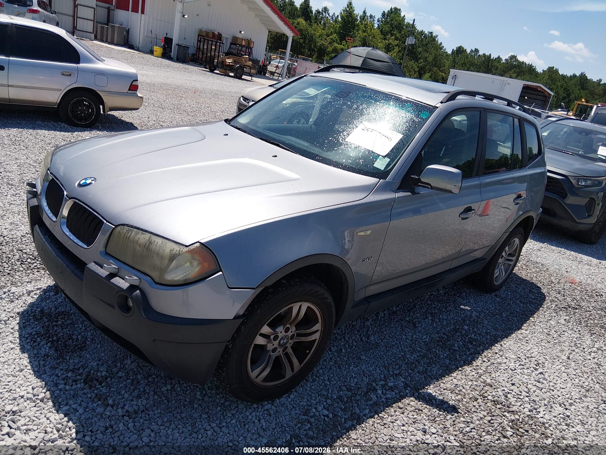 2005 Bmw X3 3.0i Gray vin: WBXPA93495WD18319