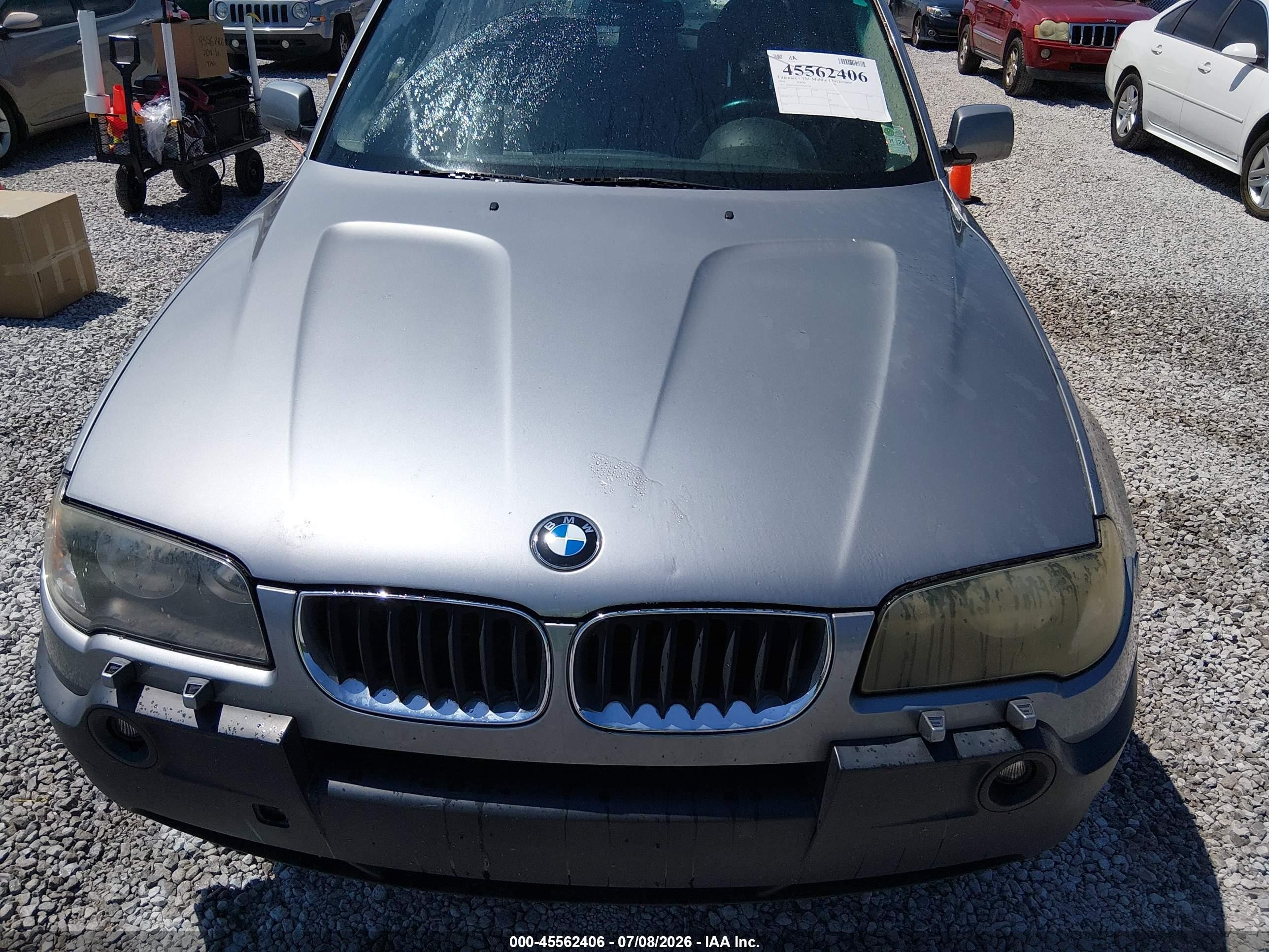 2005 Bmw X3 3.0i Gray vin: WBXPA93495WD18319
