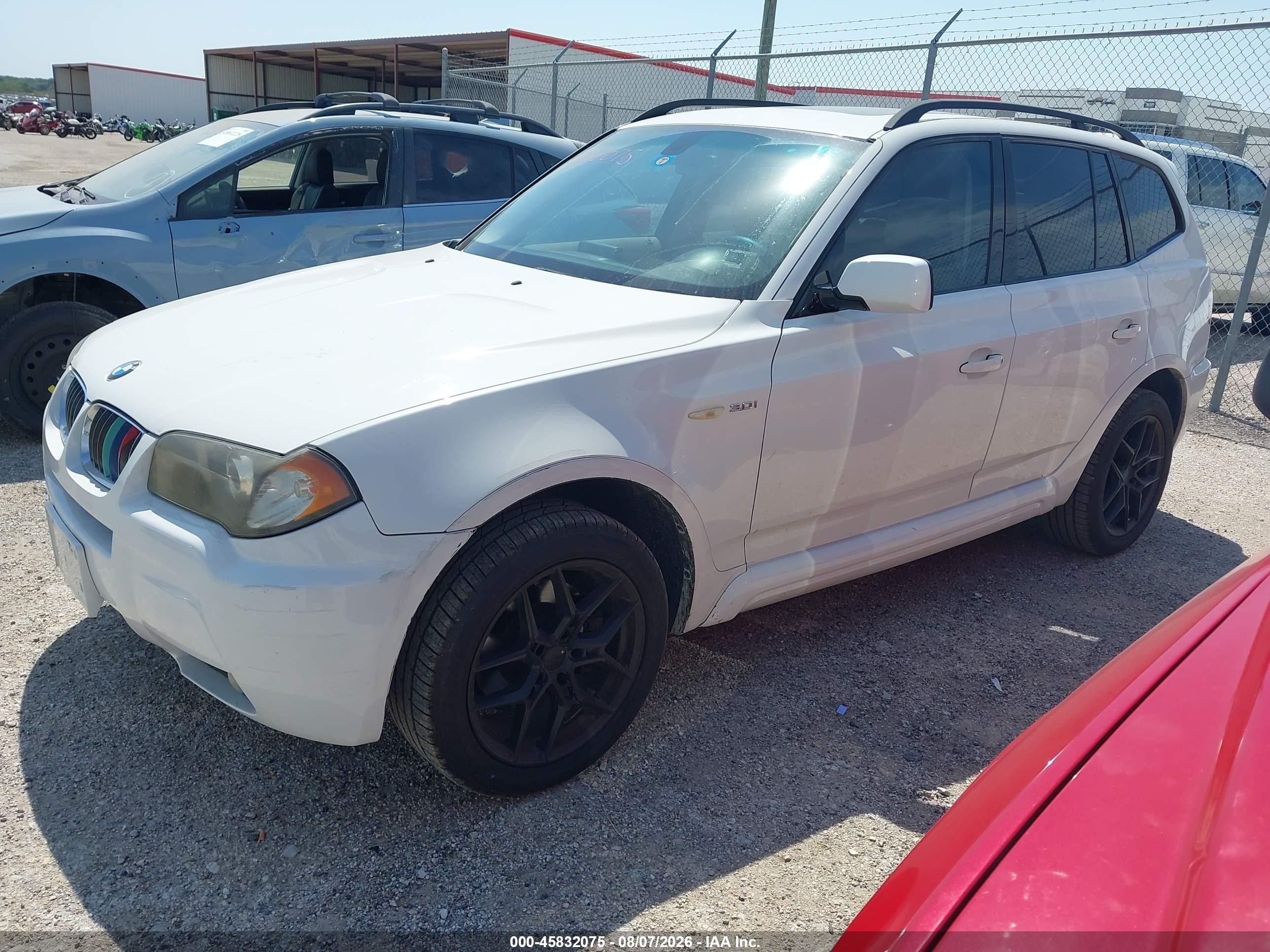 2006 Bmw X3 3.0i White vin: WBXPA93496WG84671