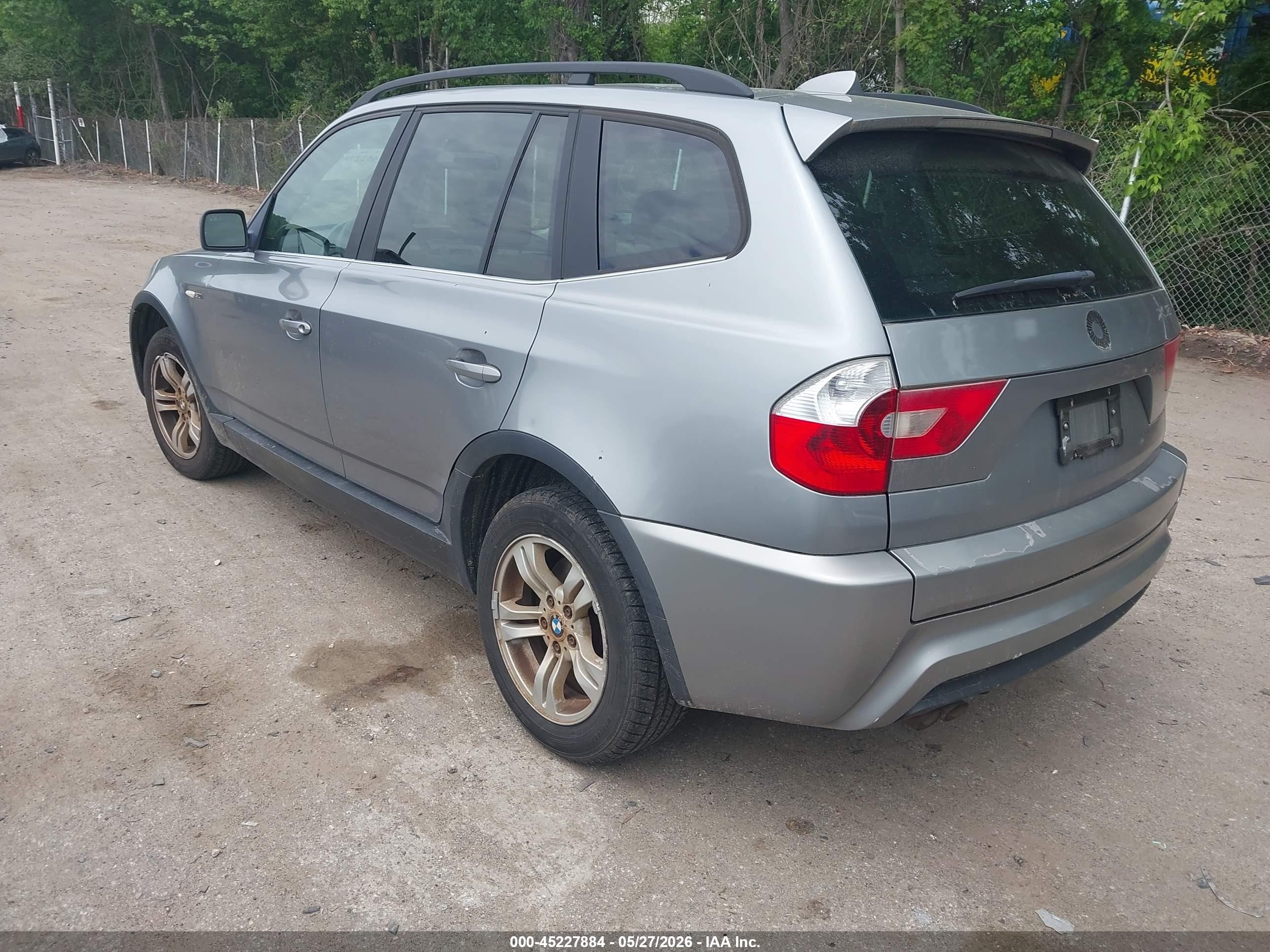 2006 Bmw X3 3.0i Silver vin: WBXPA93496WG90700
