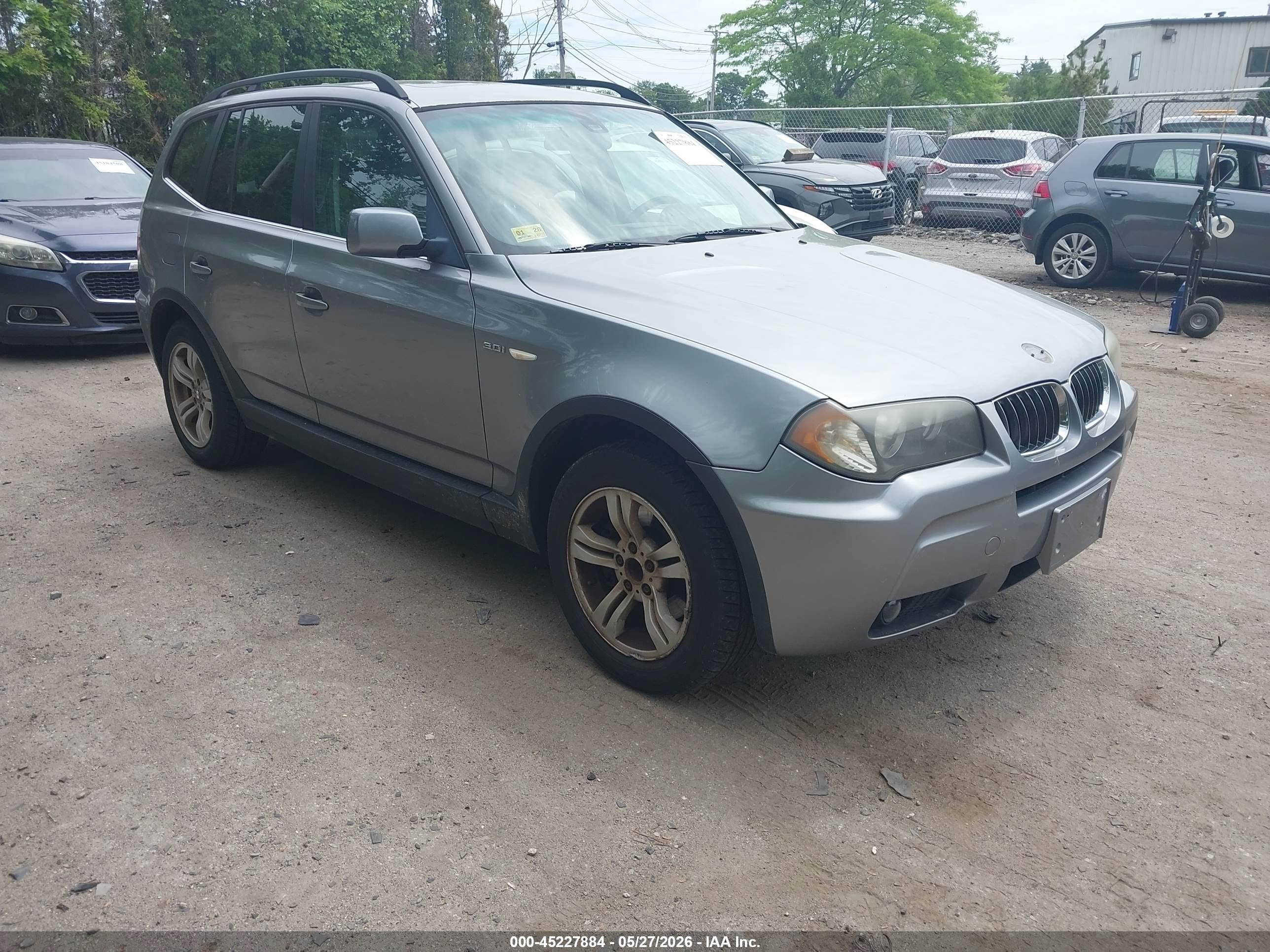 2006 Bmw X3 3.0i Silver vin: WBXPA93496WG90700