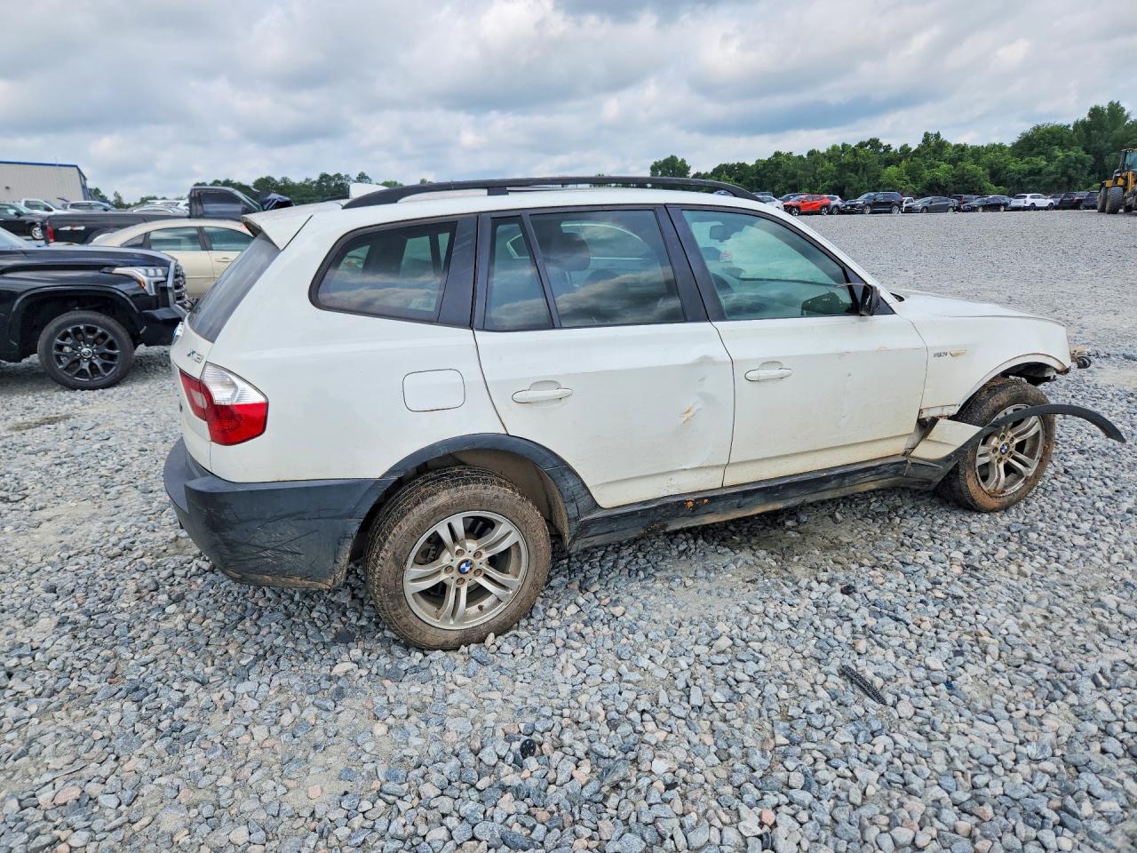 2004 Bmw X3 3.0i White vin: WBXPA934X4WD01317