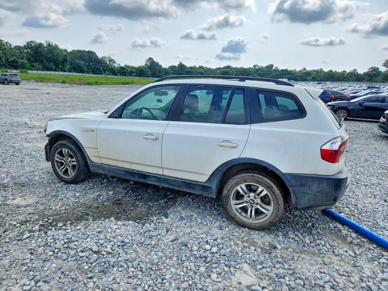 2004 Bmw X3 3.0i White vin: WBXPA934X4WD01317
