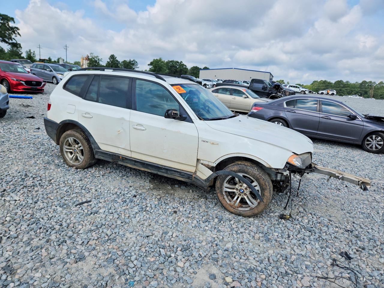 2004 Bmw X3 3.0i White vin: WBXPA934X4WD01317