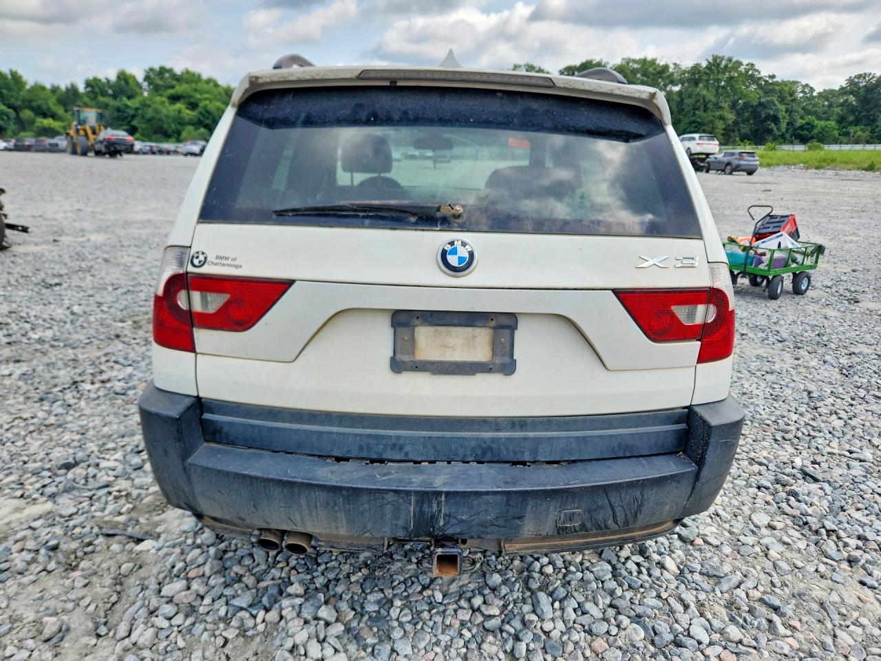 2004 Bmw X3 3.0i White vin: WBXPA934X4WD01317
