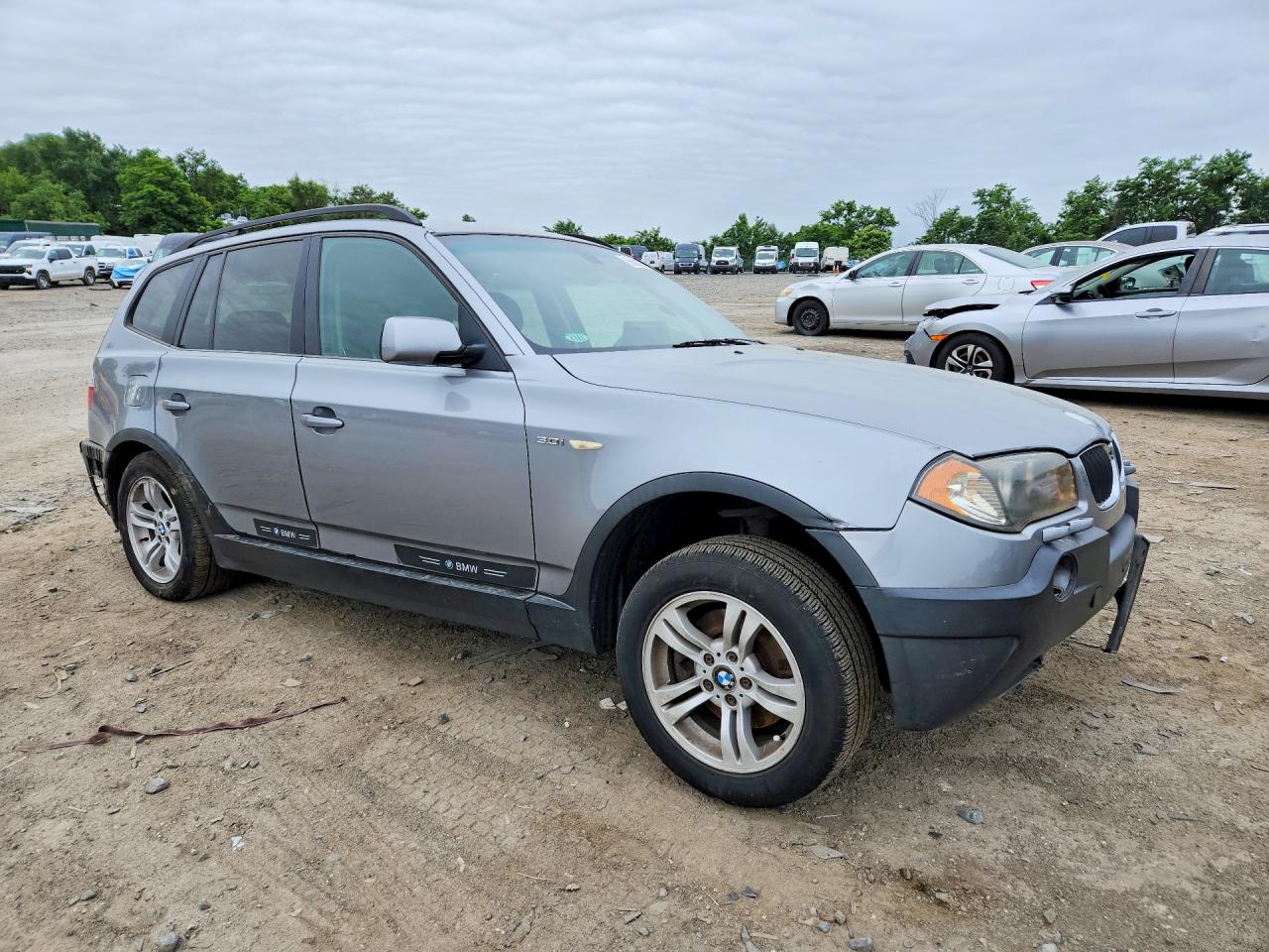 2005 Bmw X3 3.0i Gray vin: WBXPA934X5WD23724