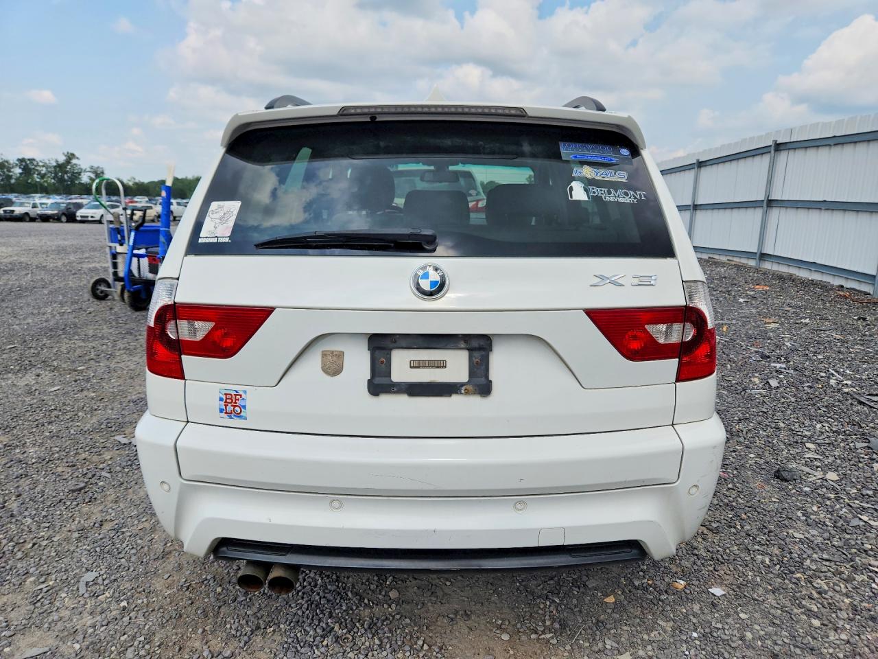 2006 Bmw X3 3.0i White vin: WBXPA934X6WD34174