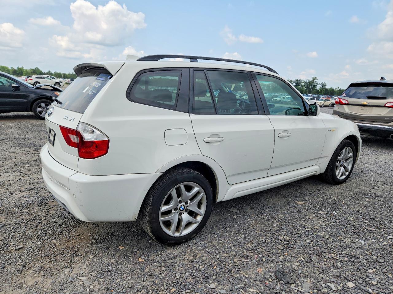 2006 Bmw X3 3.0i White vin: WBXPA934X6WD34174