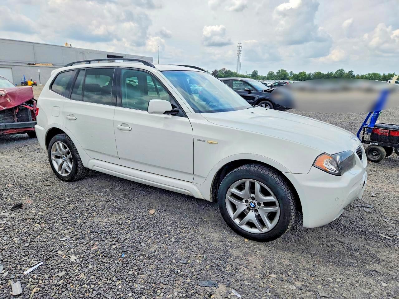 2006 Bmw X3 3.0i White vin: WBXPA934X6WD34174