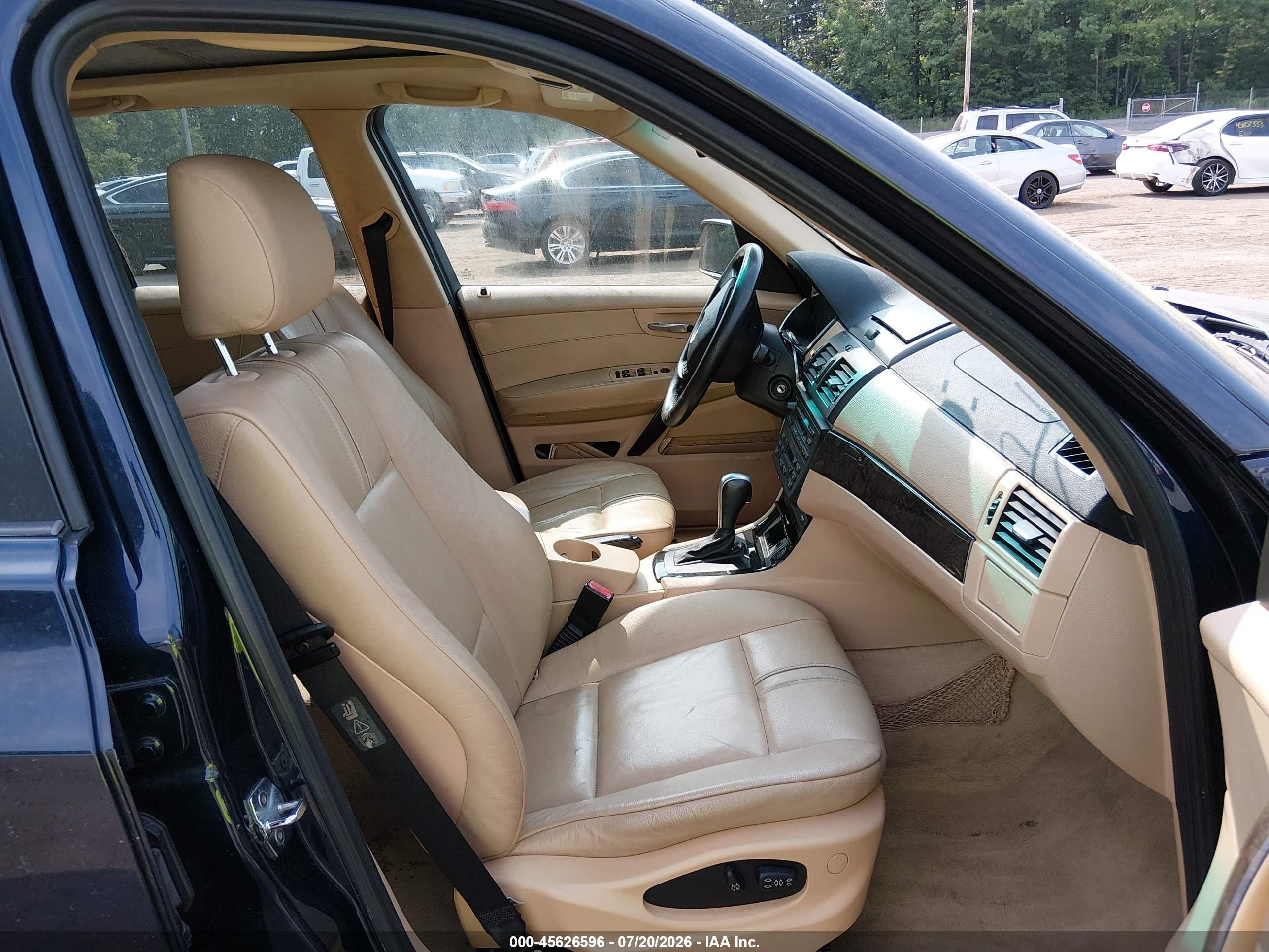 2007 Bmw X3 3.0si Dark Blue vin: WBXPC93407WF02545