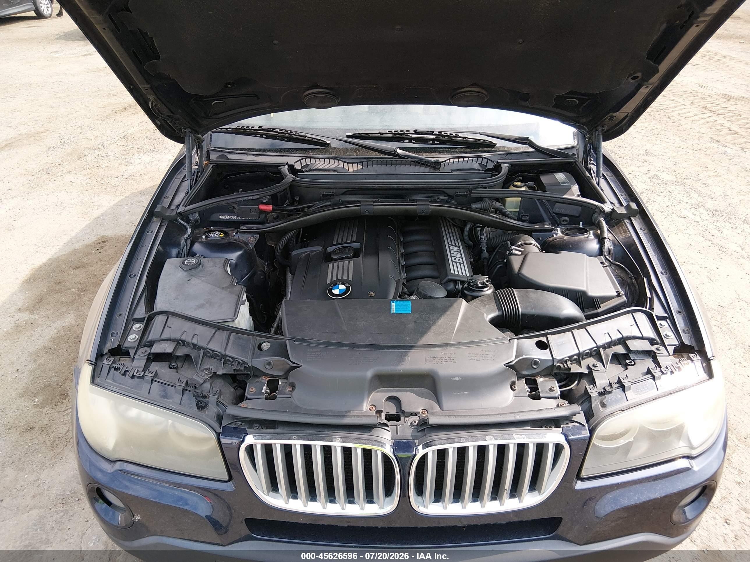 2007 Bmw X3 3.0si Dark Blue vin: WBXPC93407WF02545