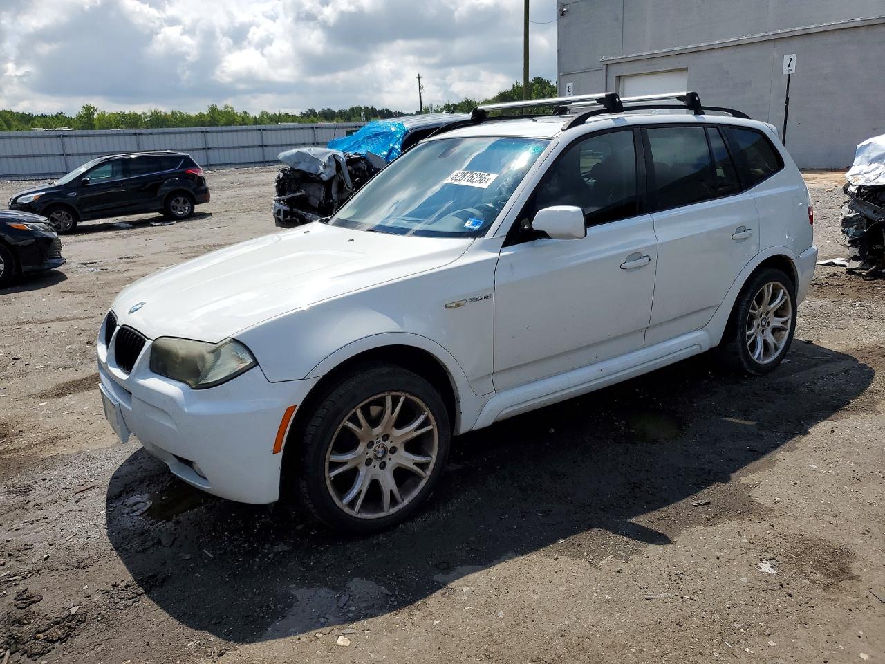 2007 Bmw X3 Белый vin: WBXPC93407WF17661