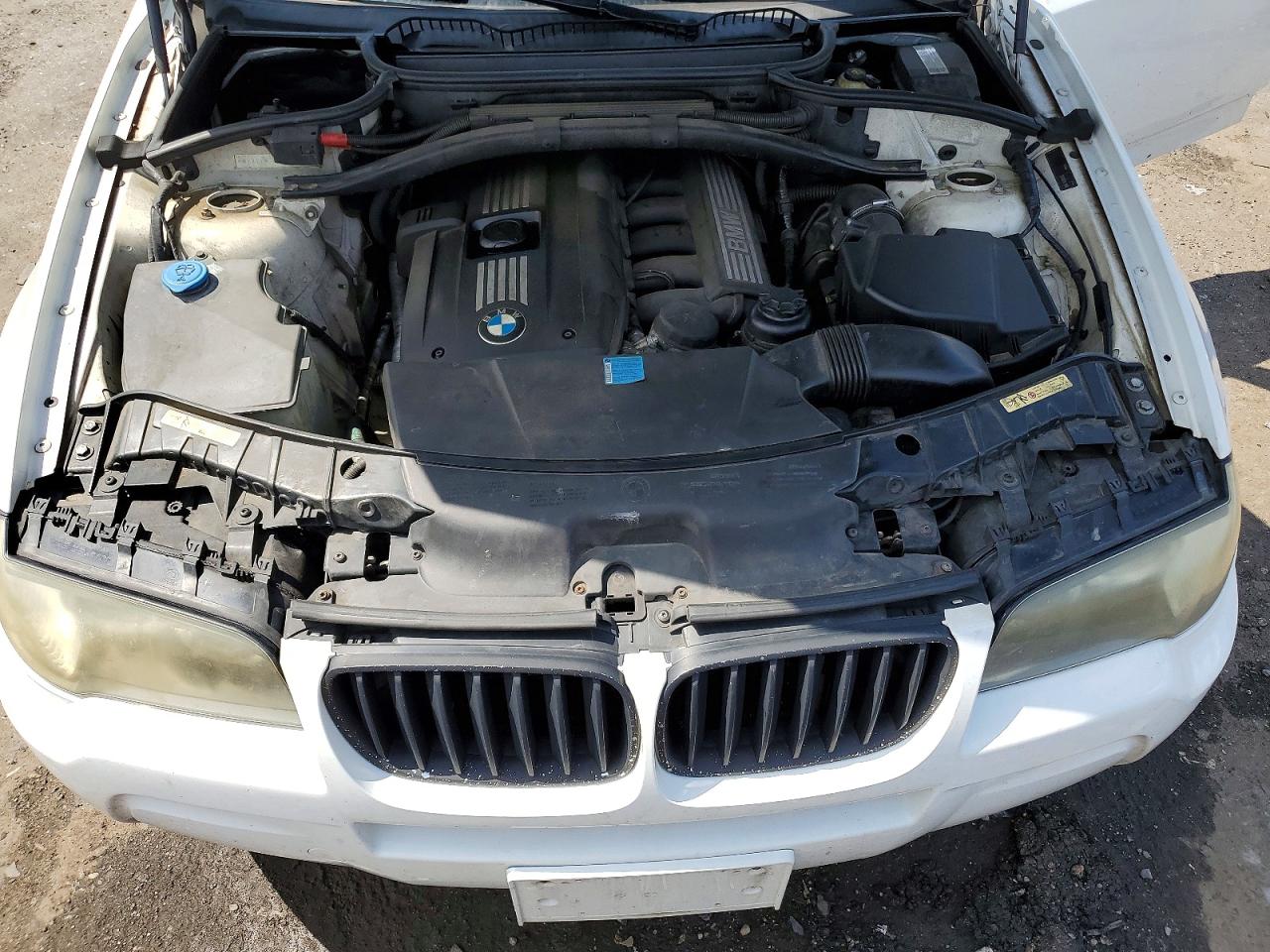 2007 Bmw X3 White vin: WBXPC93407WF17661