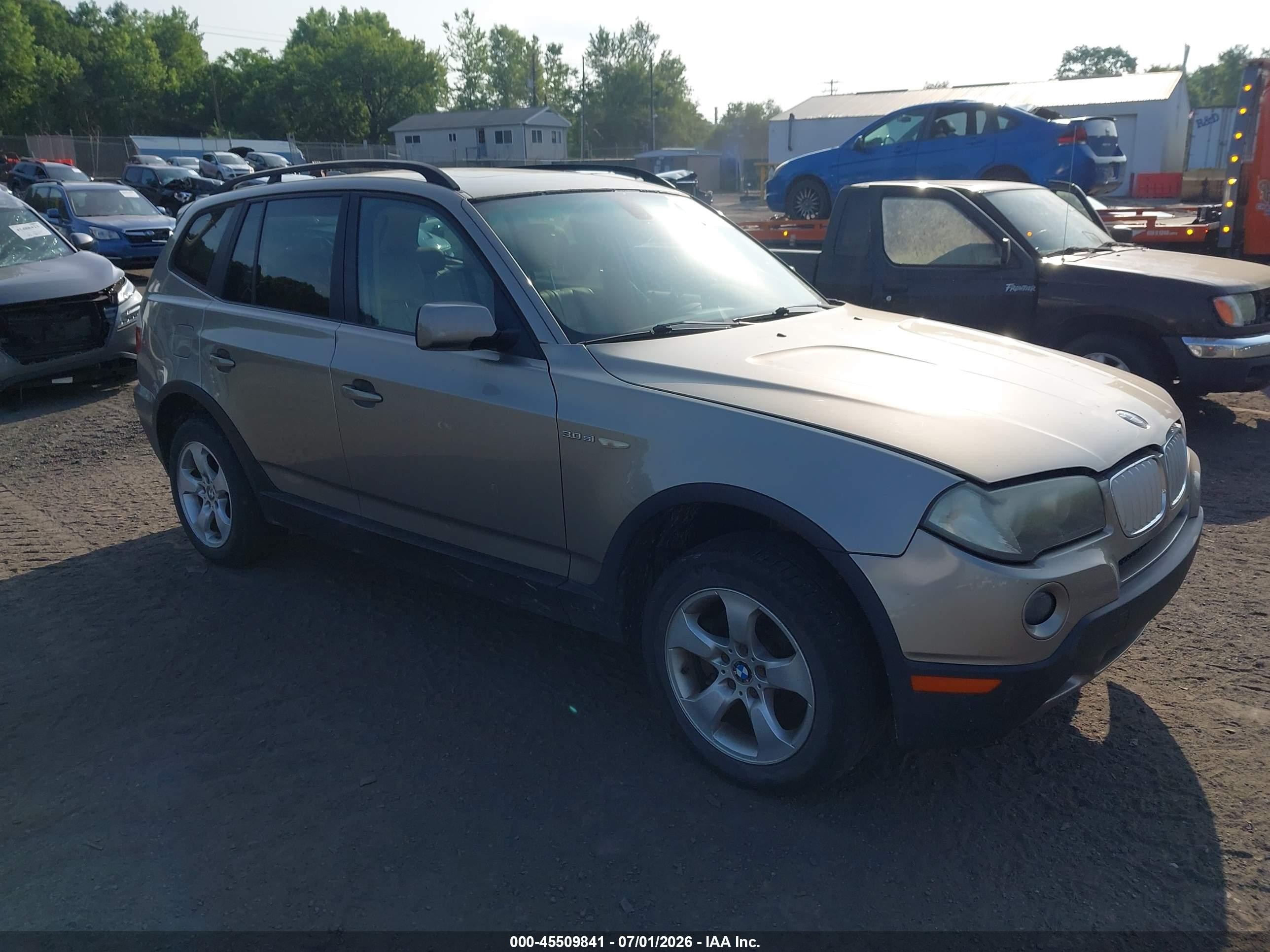 2007 Bmw X3 3.0si Gold vin: WBXPC93407WF27512