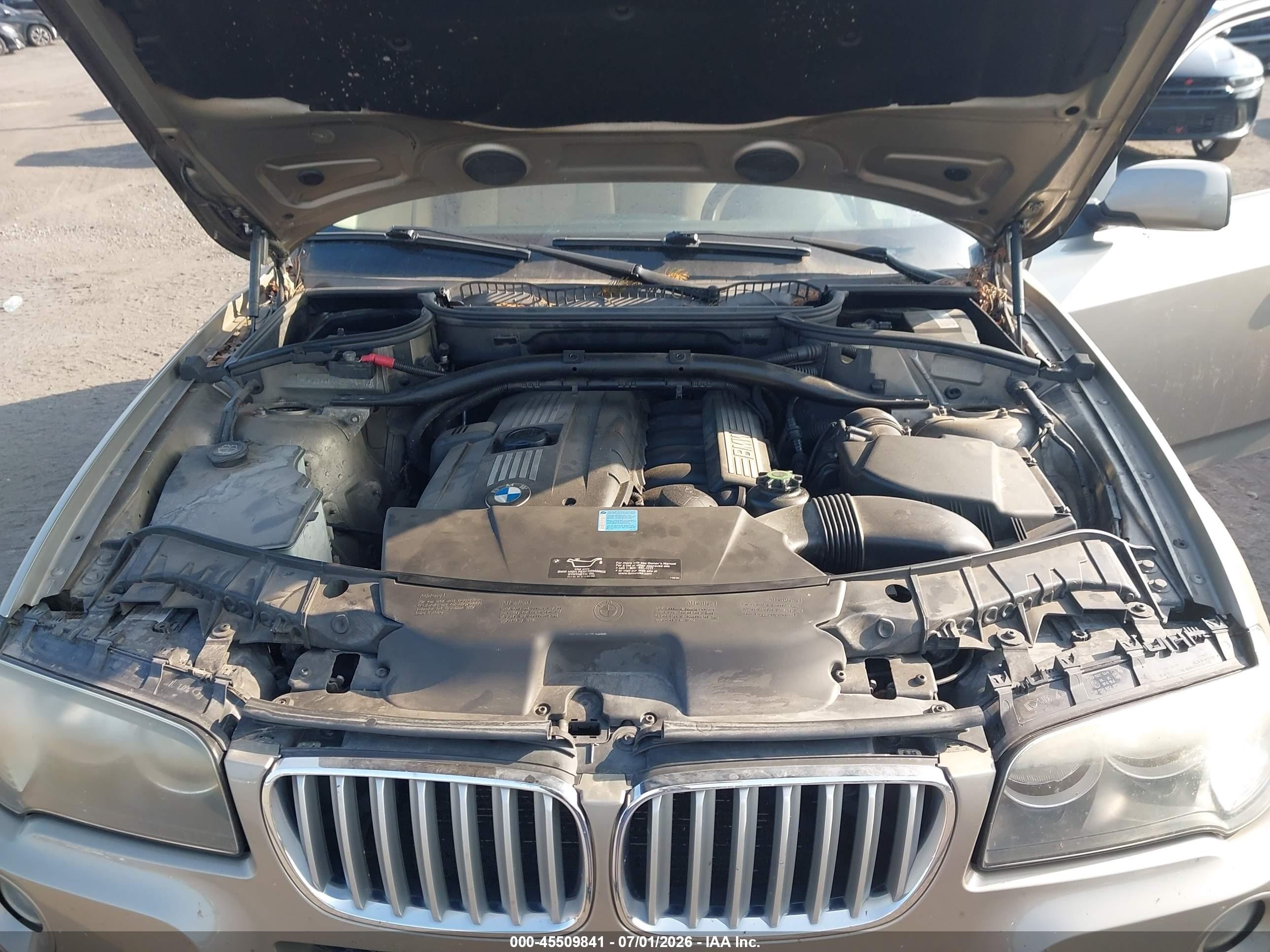 2007 Bmw X3 3.0si Gold vin: WBXPC93407WF27512