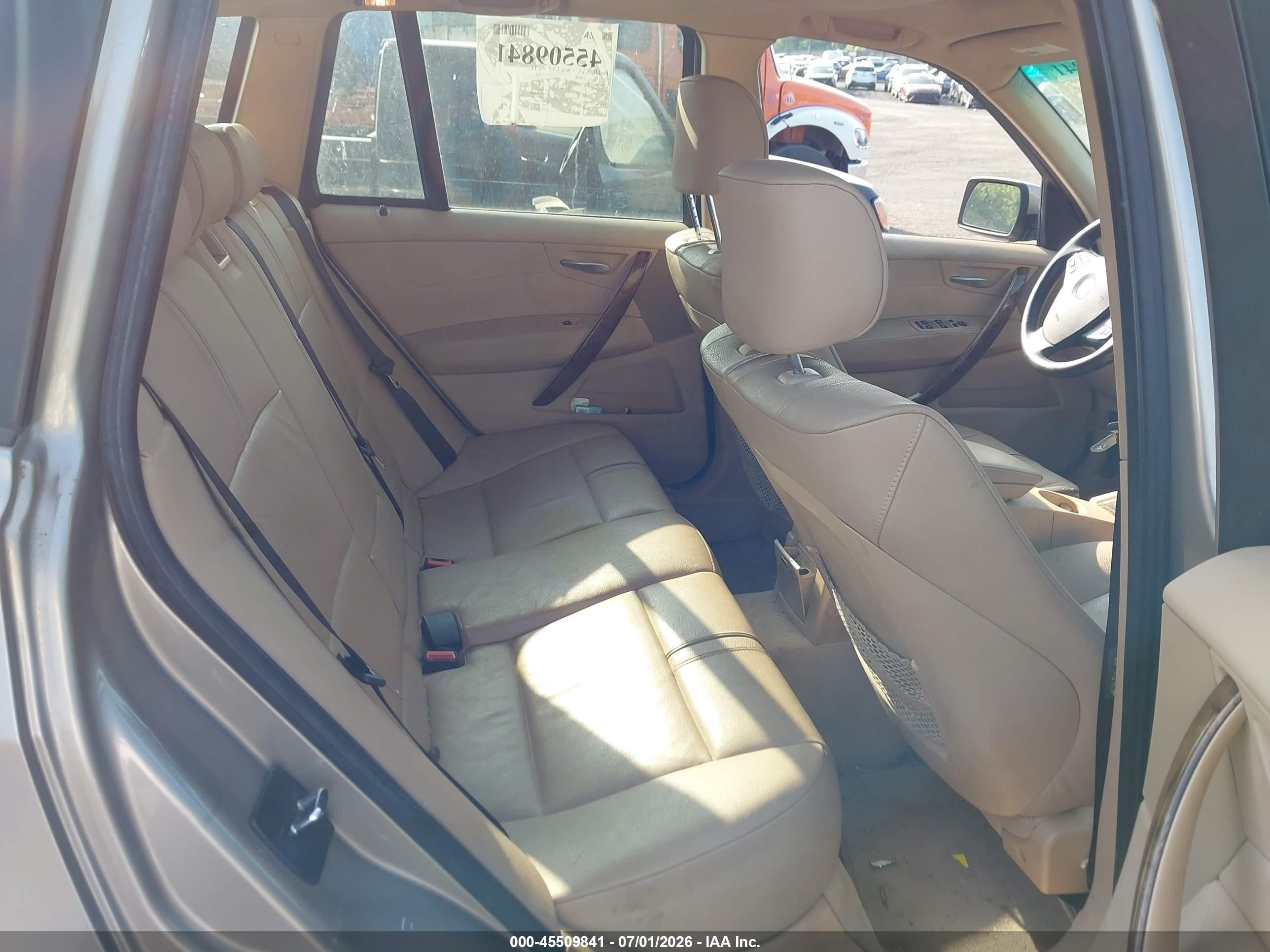 2007 Bmw X3 3.0si Gold vin: WBXPC93407WF27512