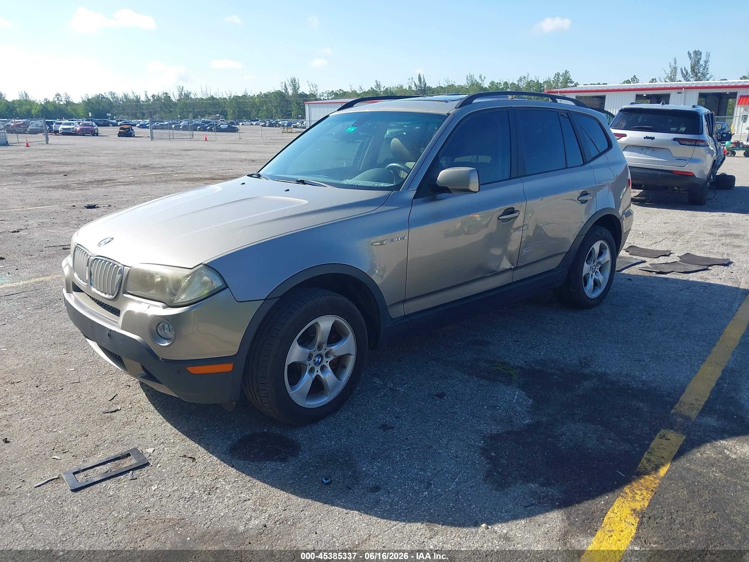 2007 Bmw X3 3.0si Gold vin: WBXPC93407WJ01008
