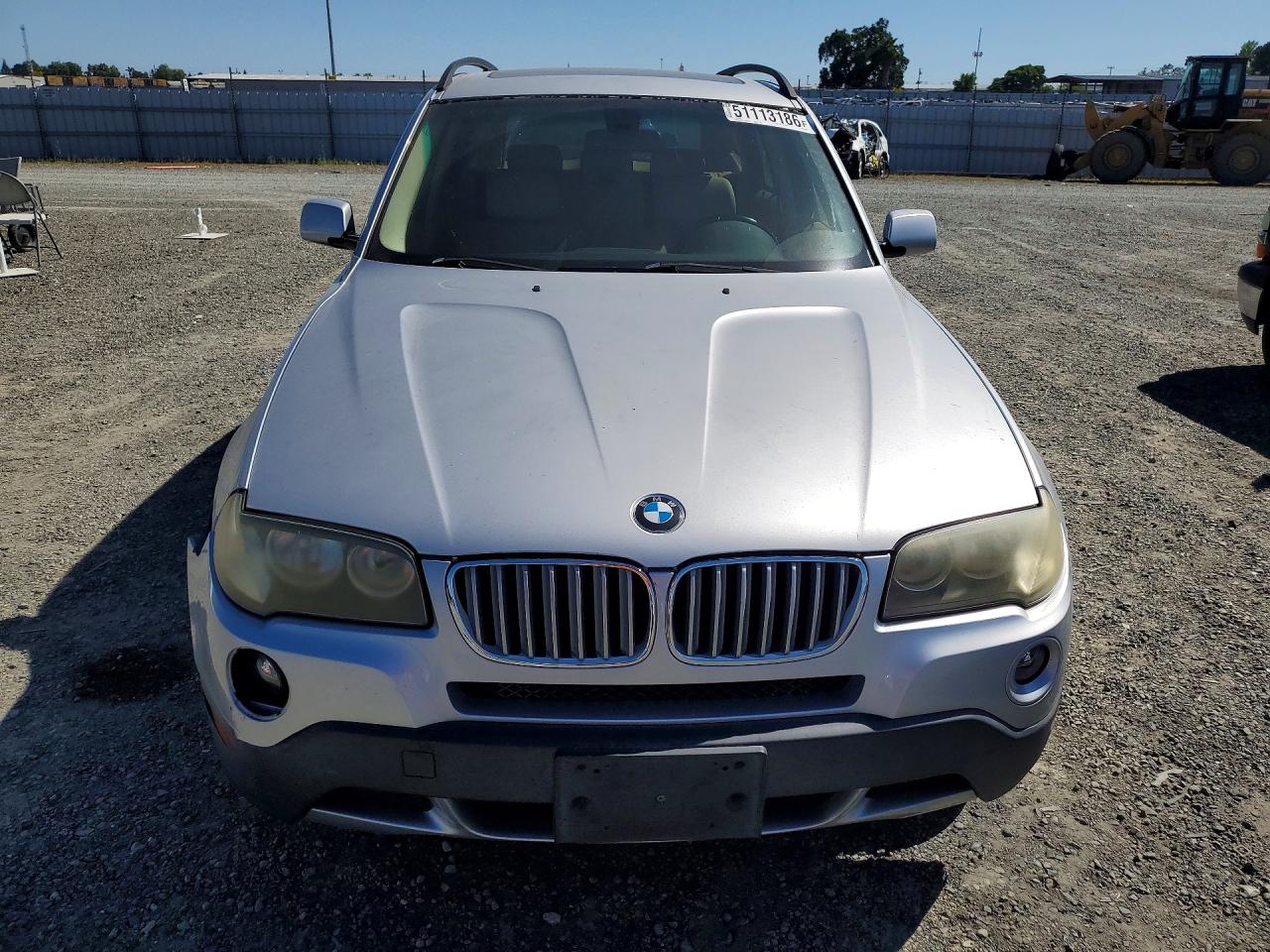 2008 Bmw X3 3.0si Silver vin: WBXPC93408WE78913