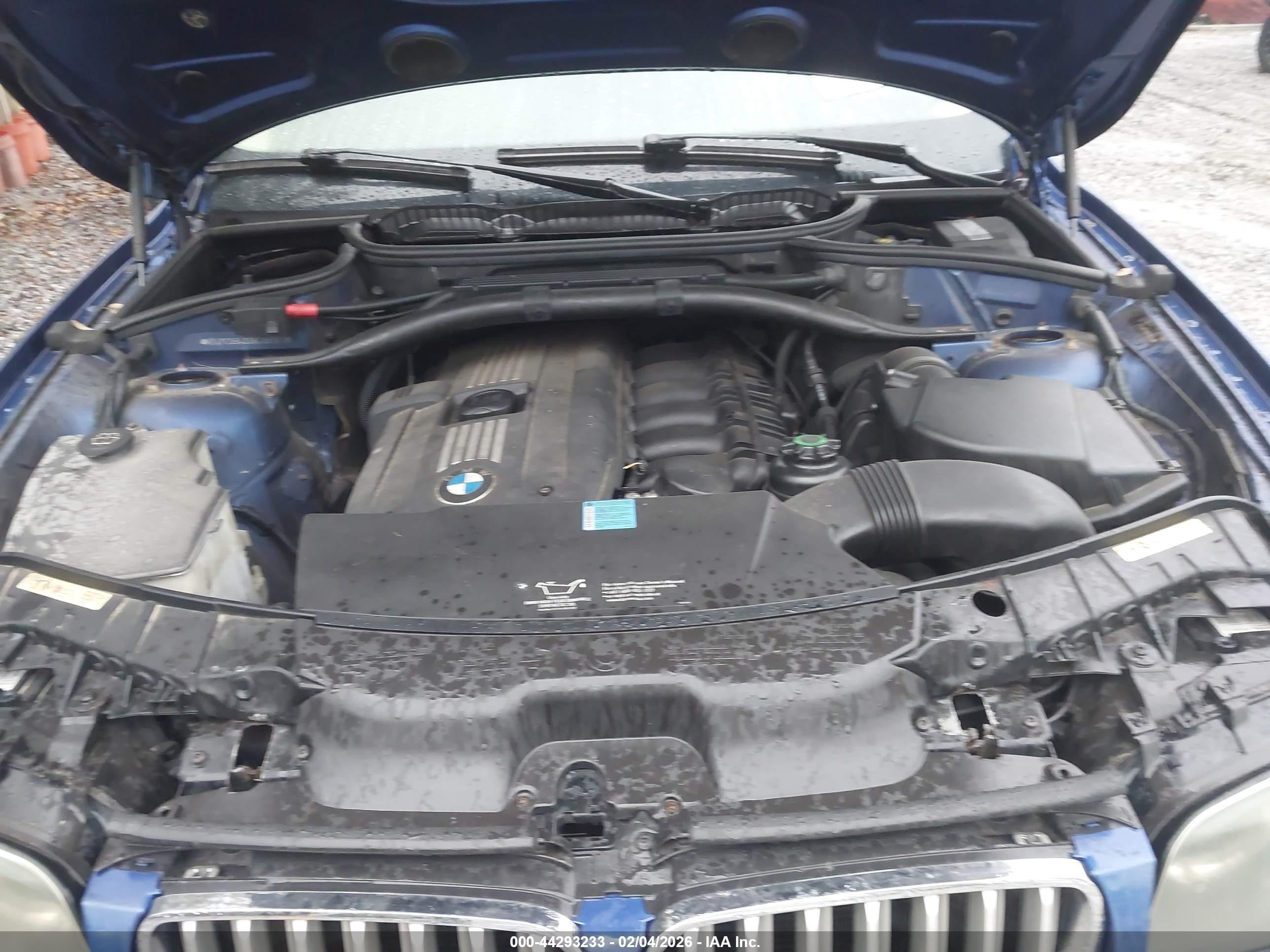2008 Bmw X3 3.0si Blue vin: WBXPC93408WJ03276