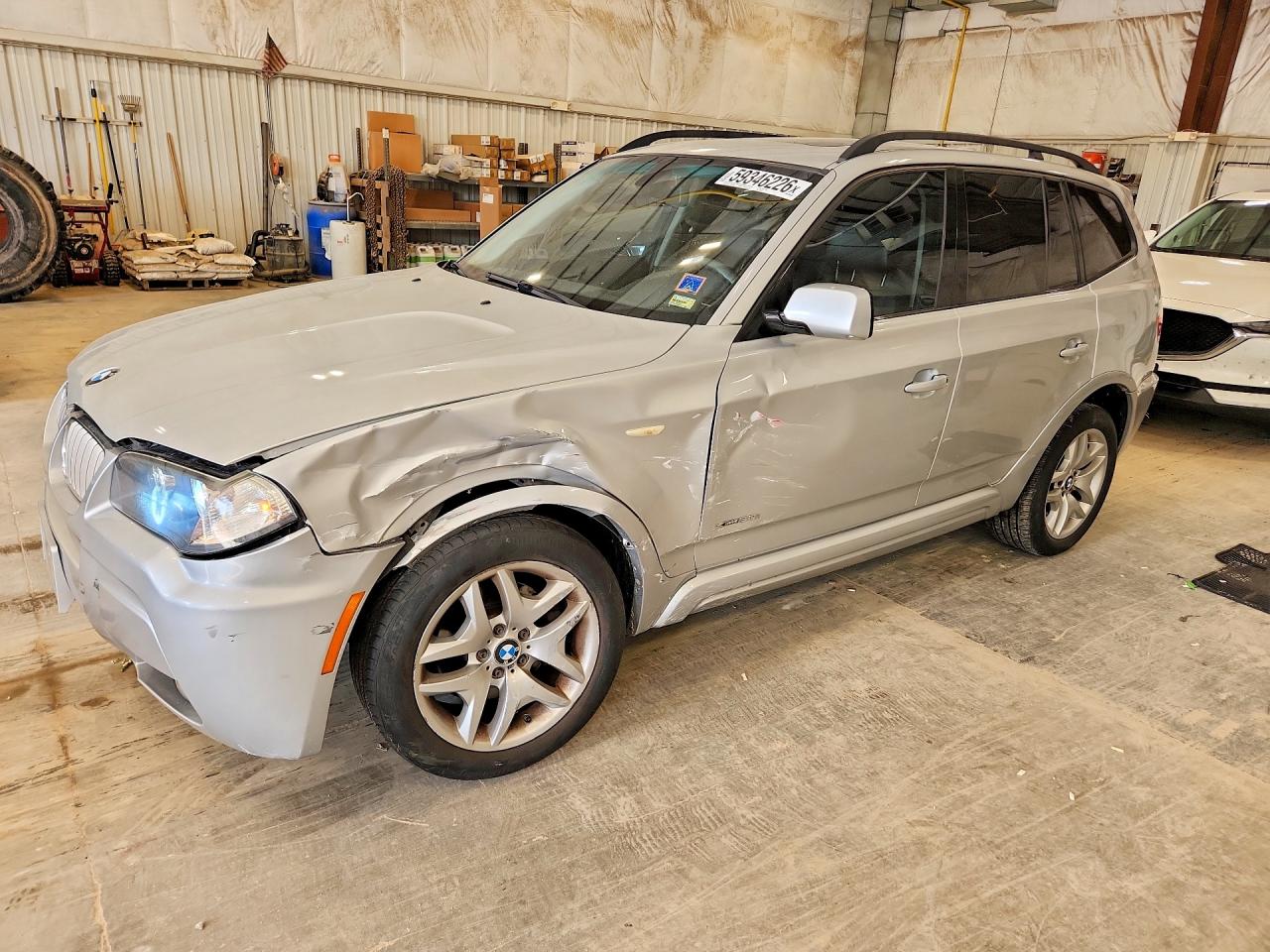 2009 Bmw X3 Xdrive30i Gray vin: WBXPC93409WJ29166