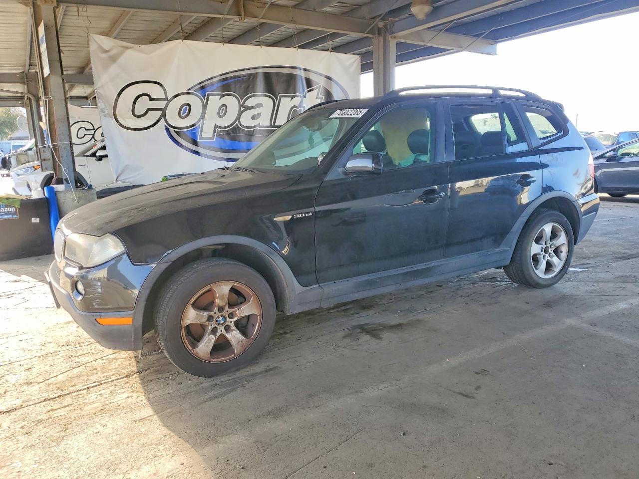2007 Bmw X3 3.0si Black vin: WBXPC93417WF15997