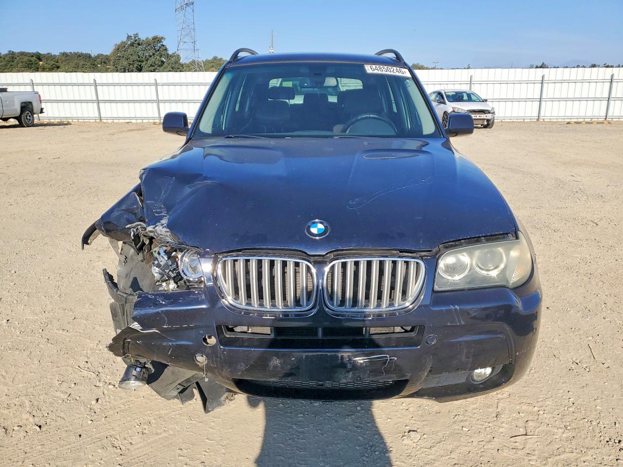 2008 Bmw X3 3.0si Blue vin: WBXPC93418WJ08079