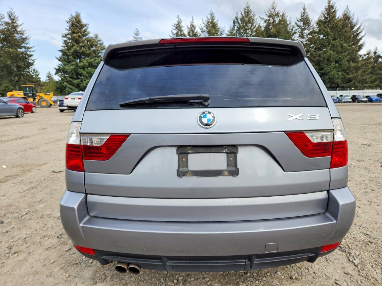 2008 Bmw X3 3.0si Silver vin: WBXPC93418WJ10351