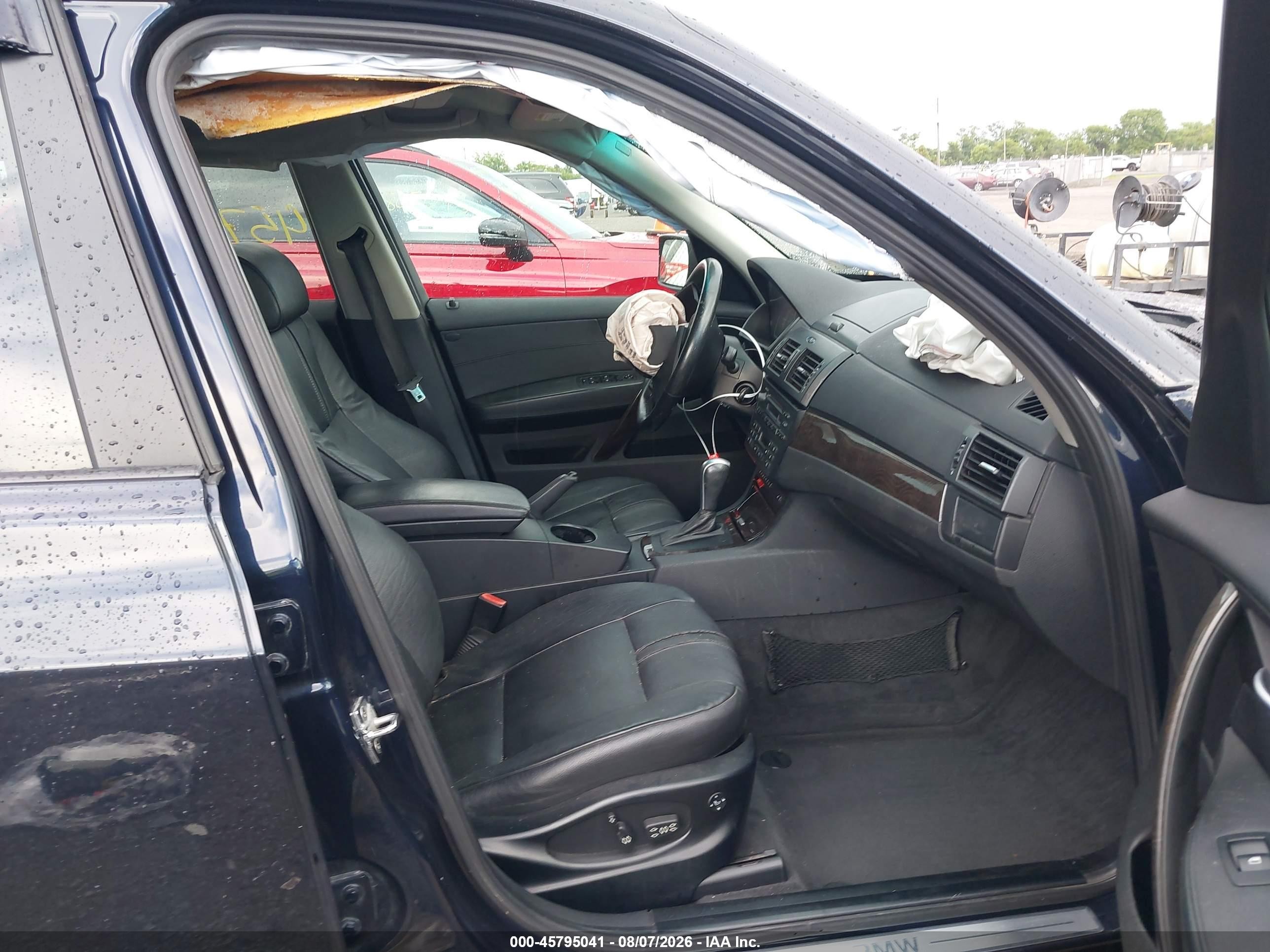 2007 Bmw X3 3.0si Синий vin: WBXPC93427WF11215