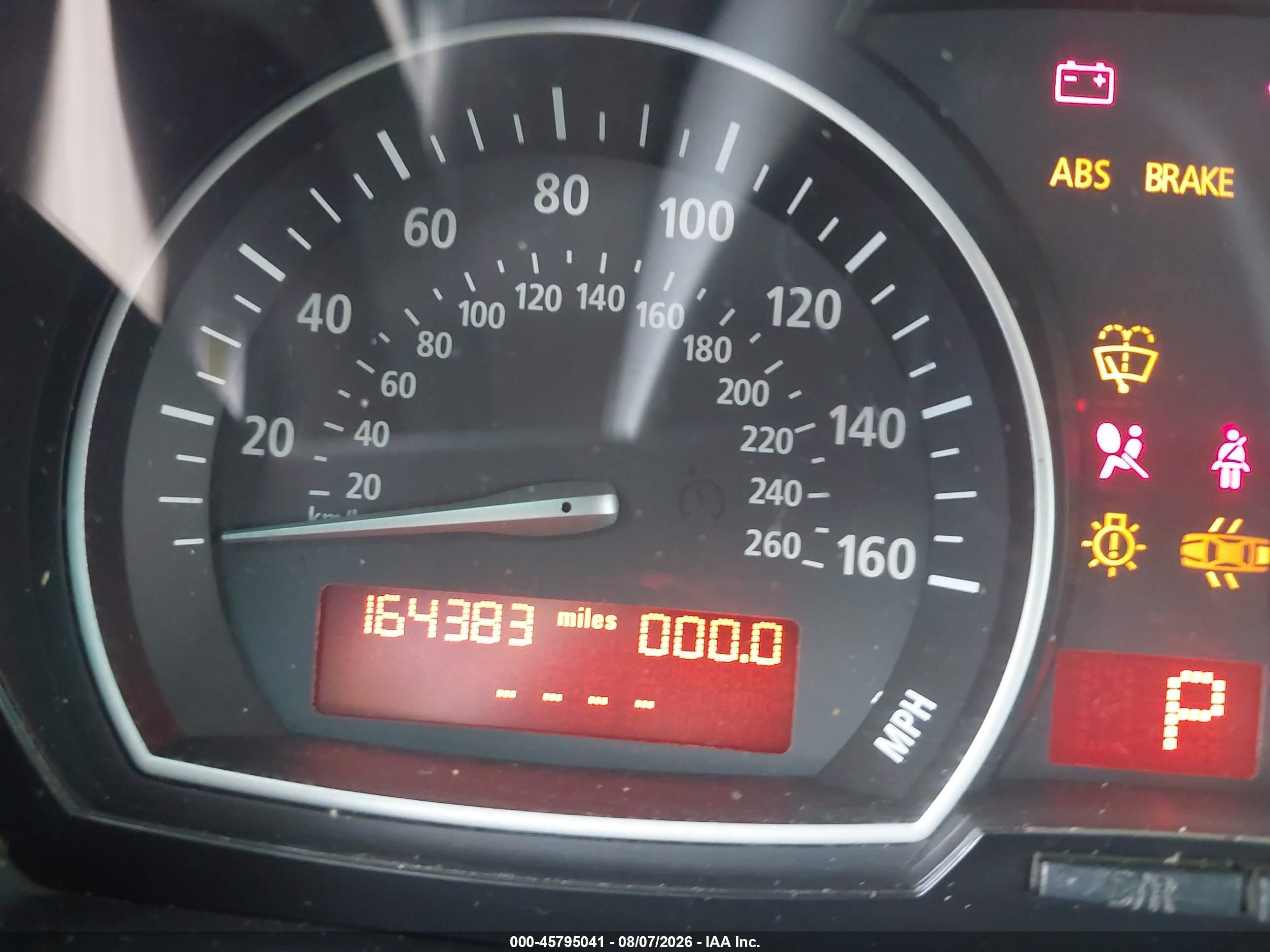2007 Bmw X3 3.0si Синий vin: WBXPC93427WF11215