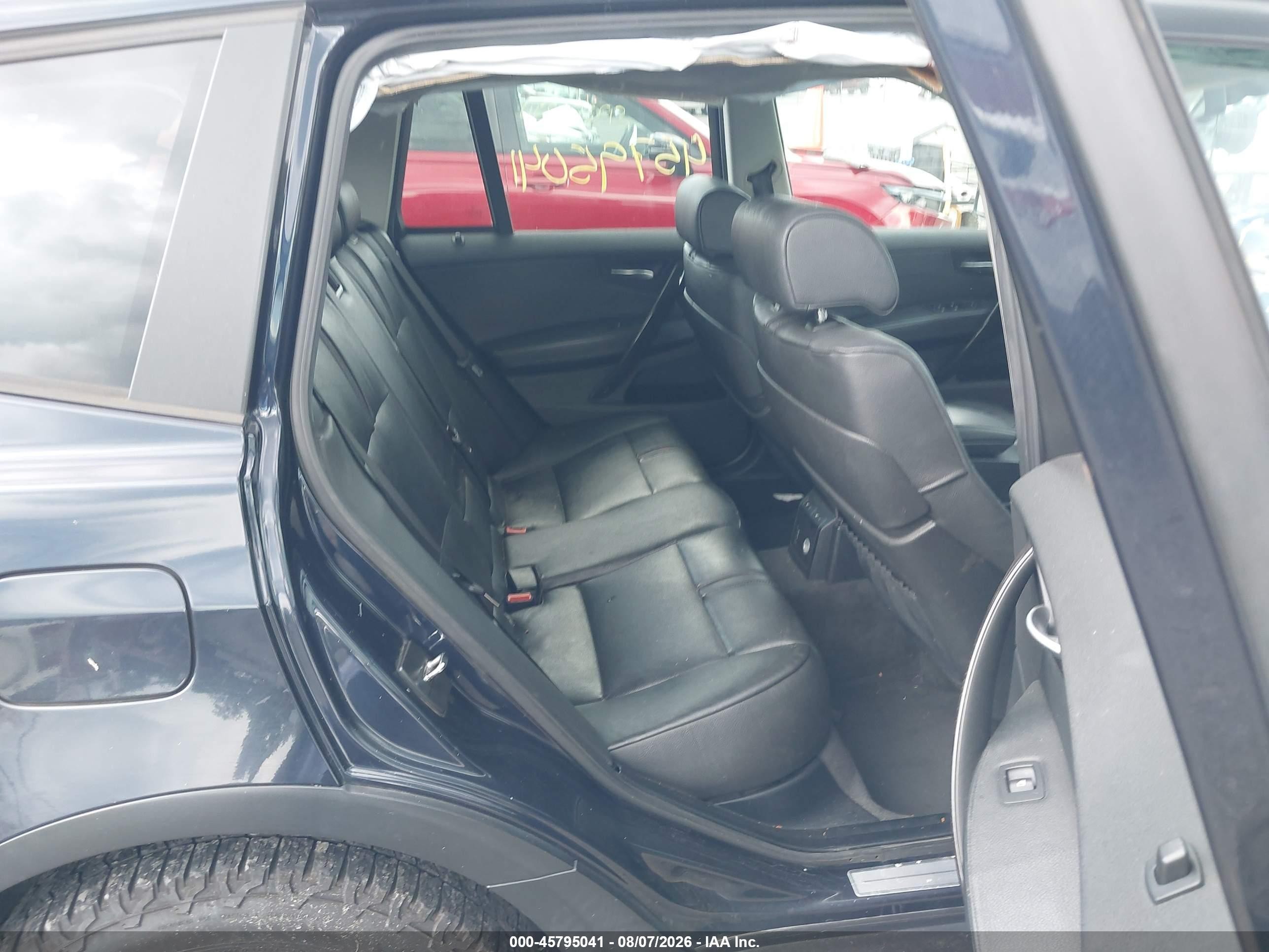 2007 Bmw X3 3.0si Синий vin: WBXPC93427WF11215