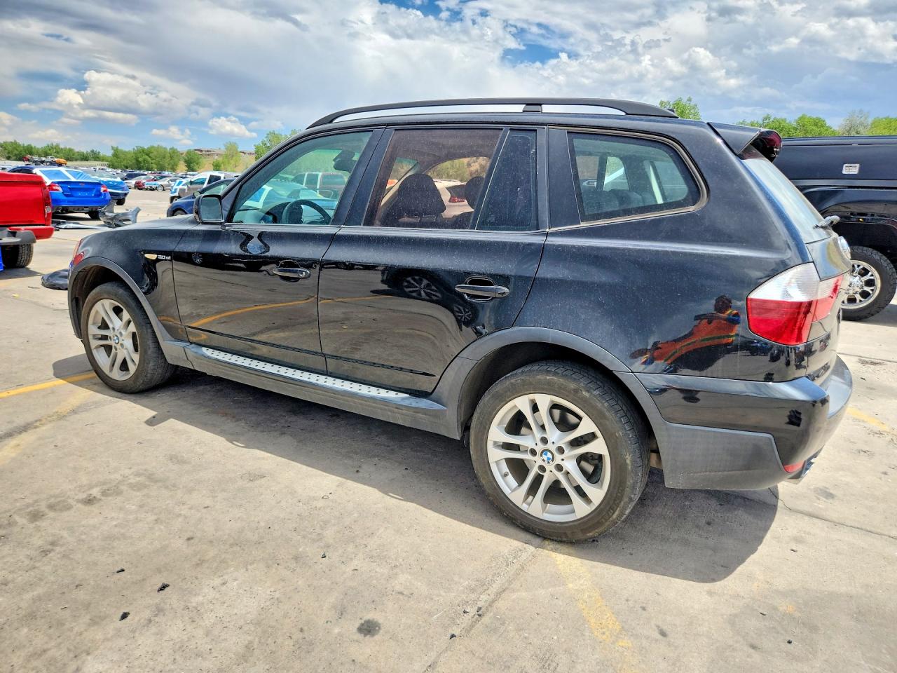 2007 Bmw X3 3.0si Black vin: WBXPC93427WF14793