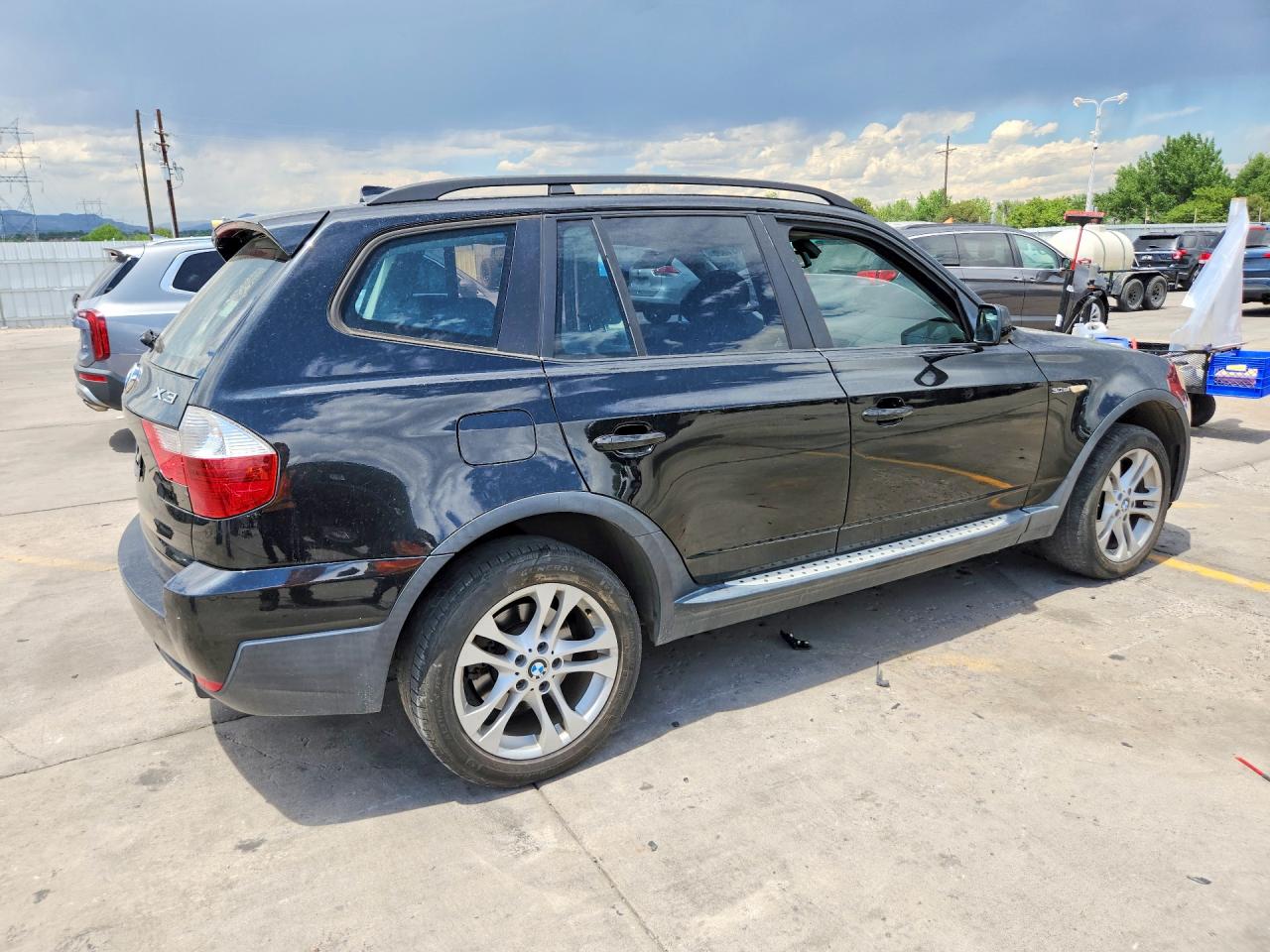 2007 Bmw X3 3.0si Black vin: WBXPC93427WF14793