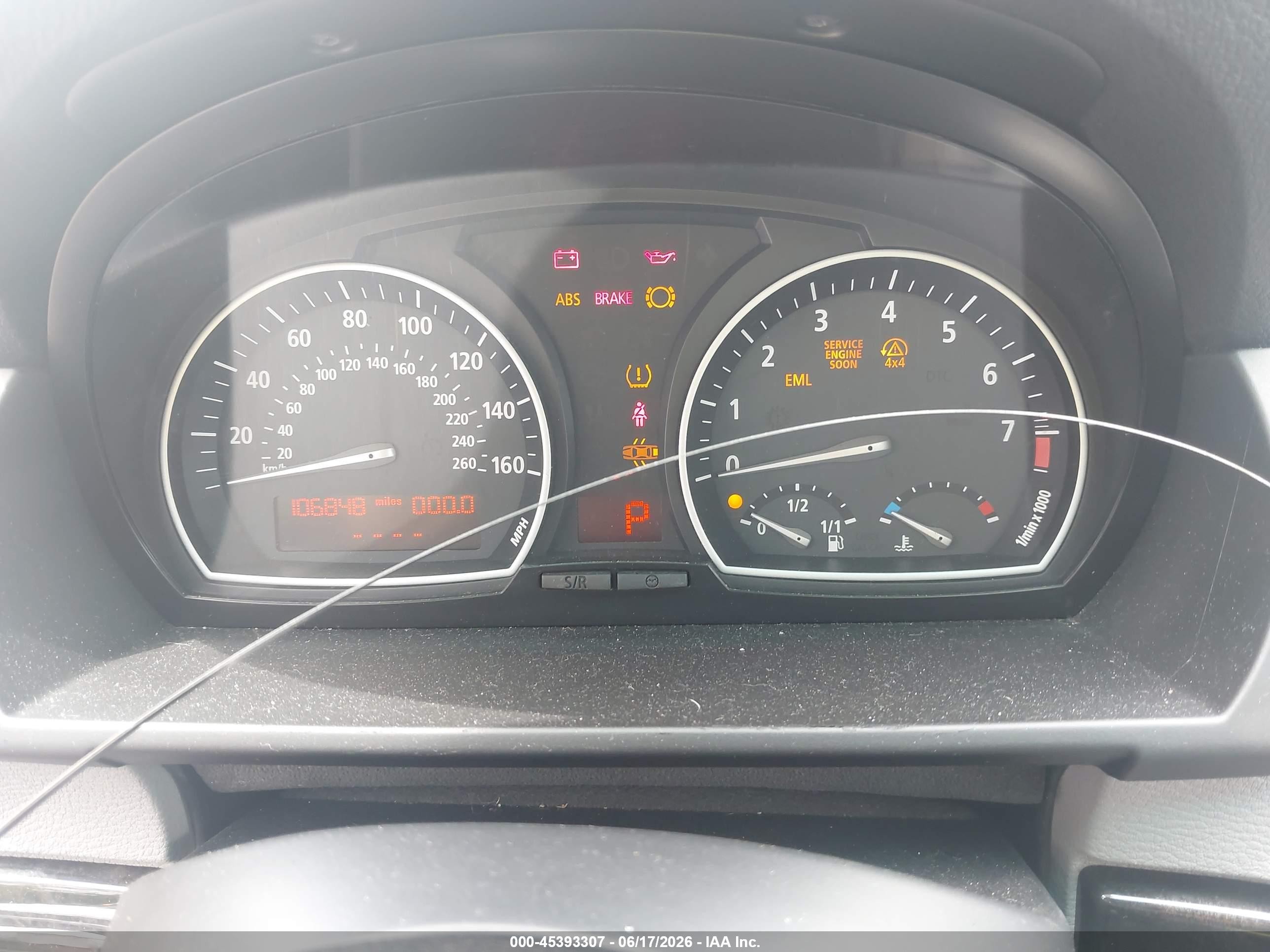 2008 Bmw X3 3.0si Gray vin: WBXPC93428WJ09645