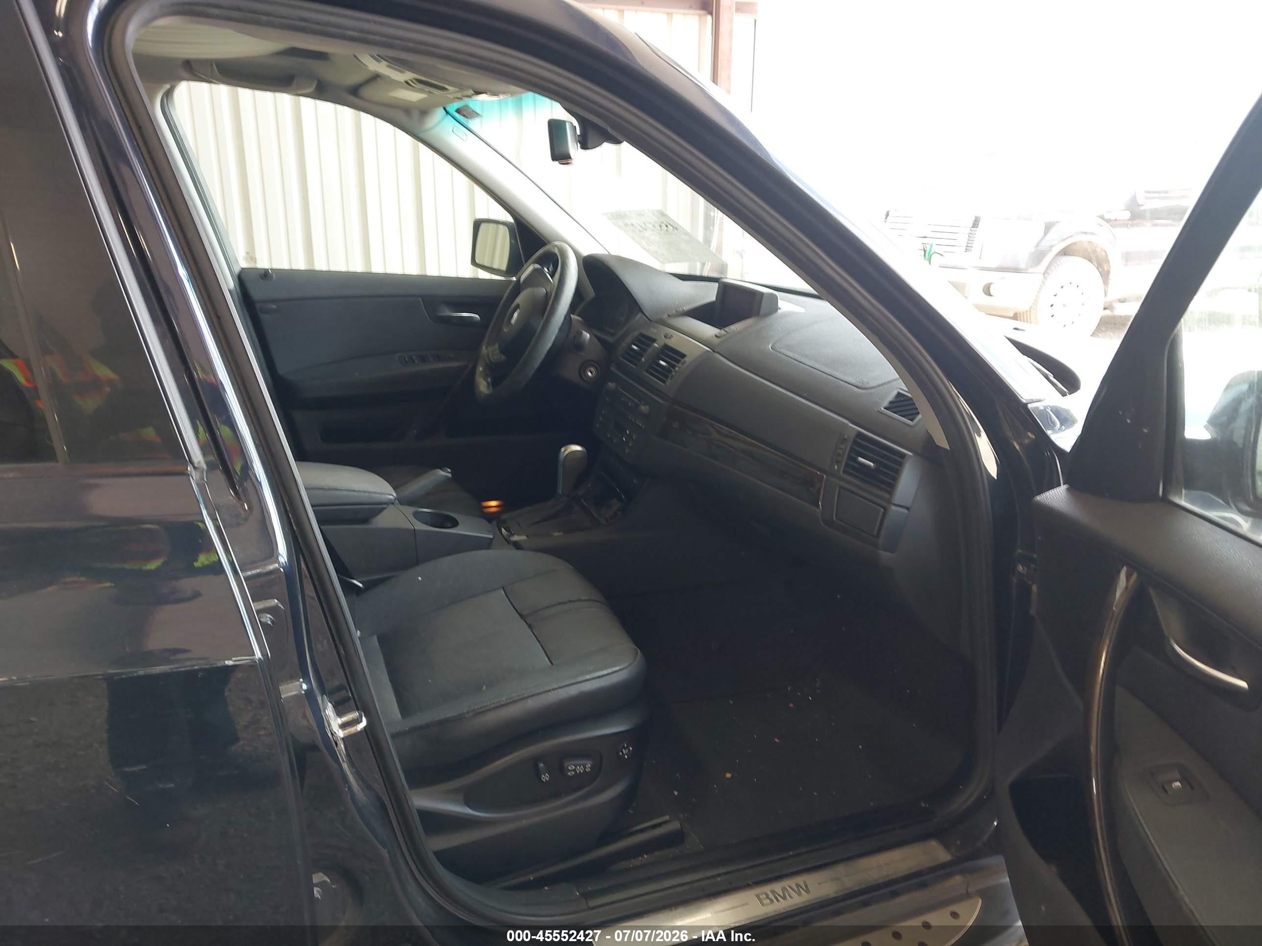 2008 Bmw X3 3.0si Dark Blue vin: WBXPC93428WJ20919