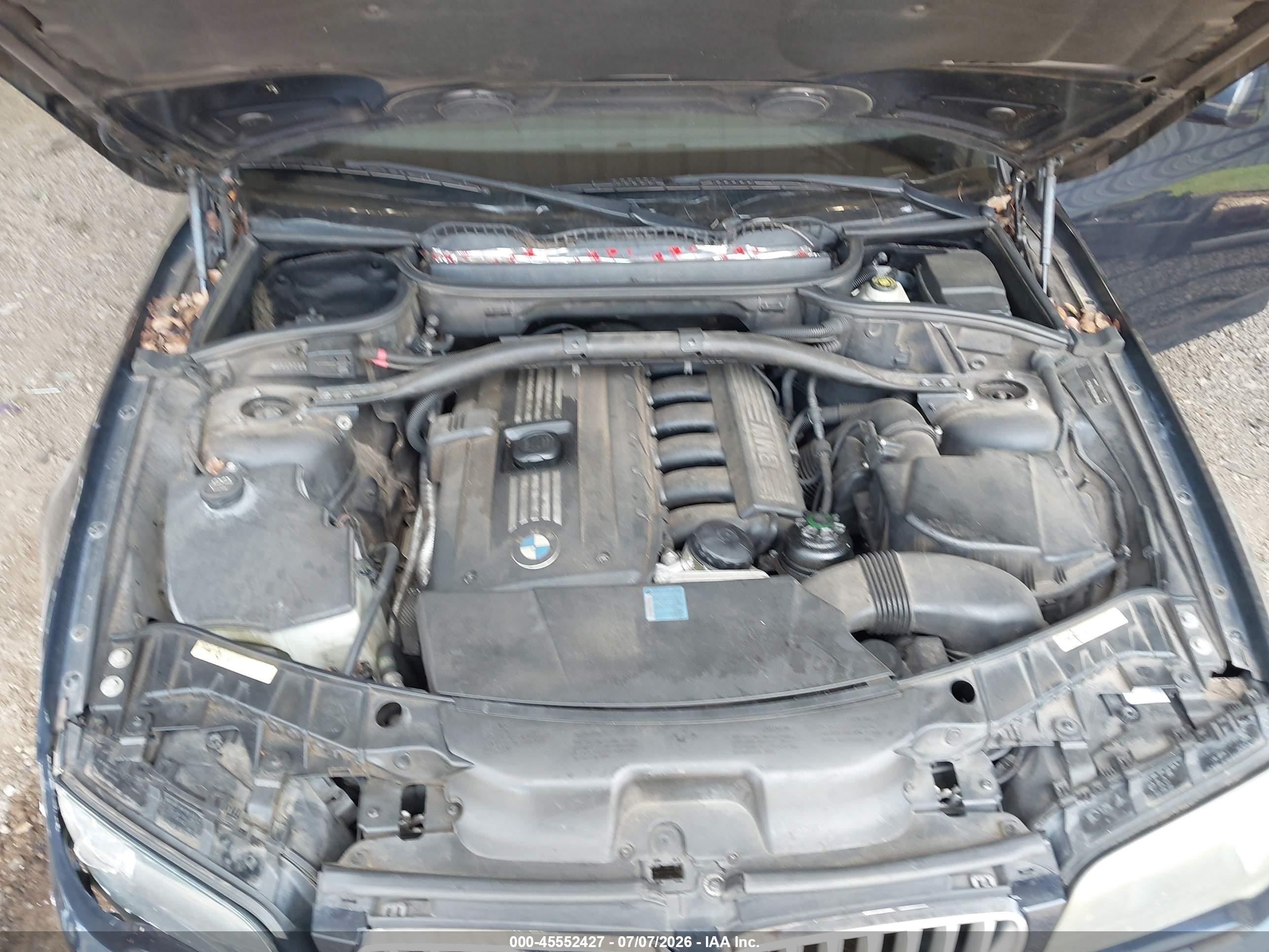 2008 Bmw X3 3.0si Dark Blue vin: WBXPC93428WJ20919