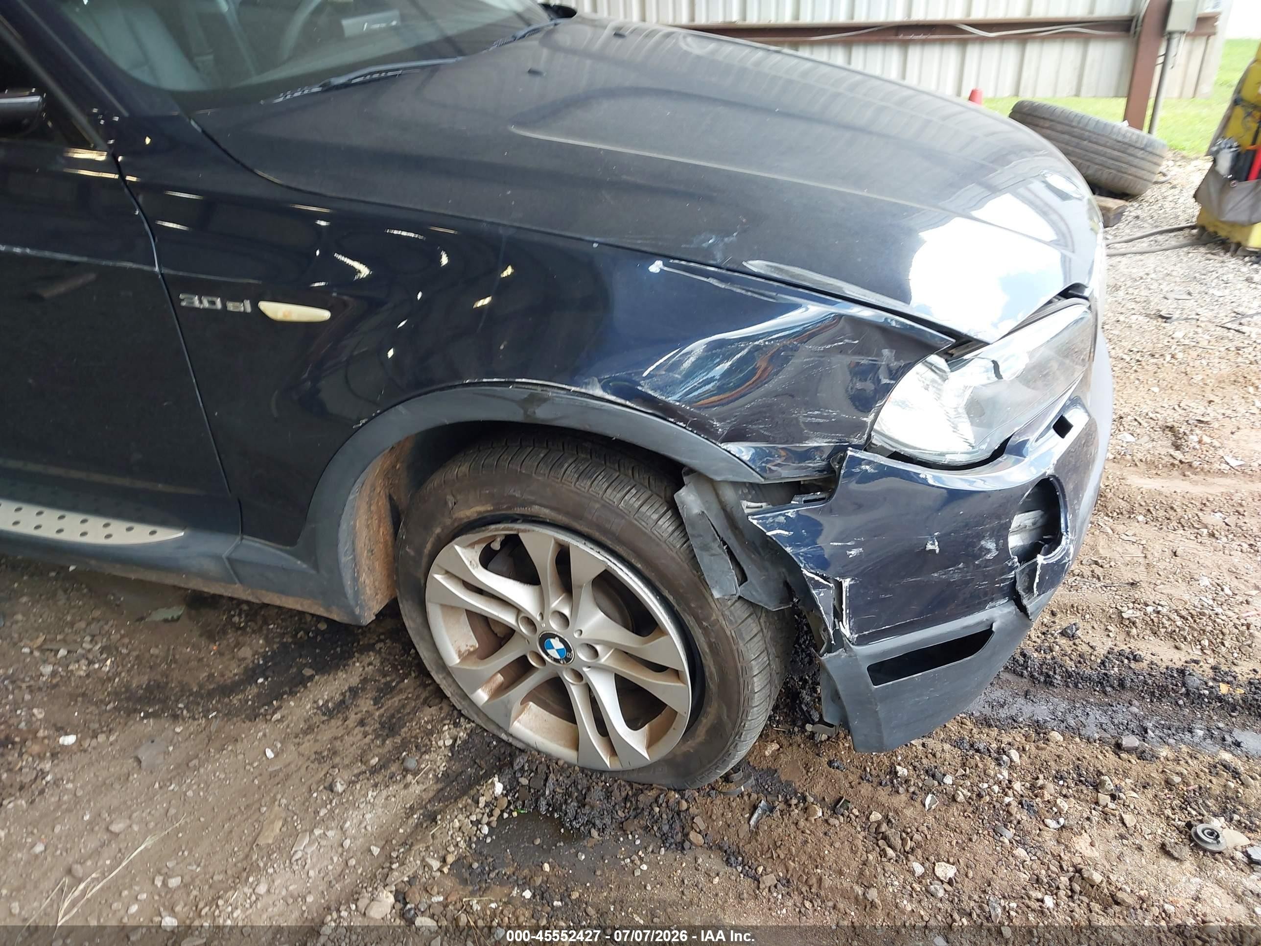 2008 Bmw X3 3.0si Dark Blue vin: WBXPC93428WJ20919