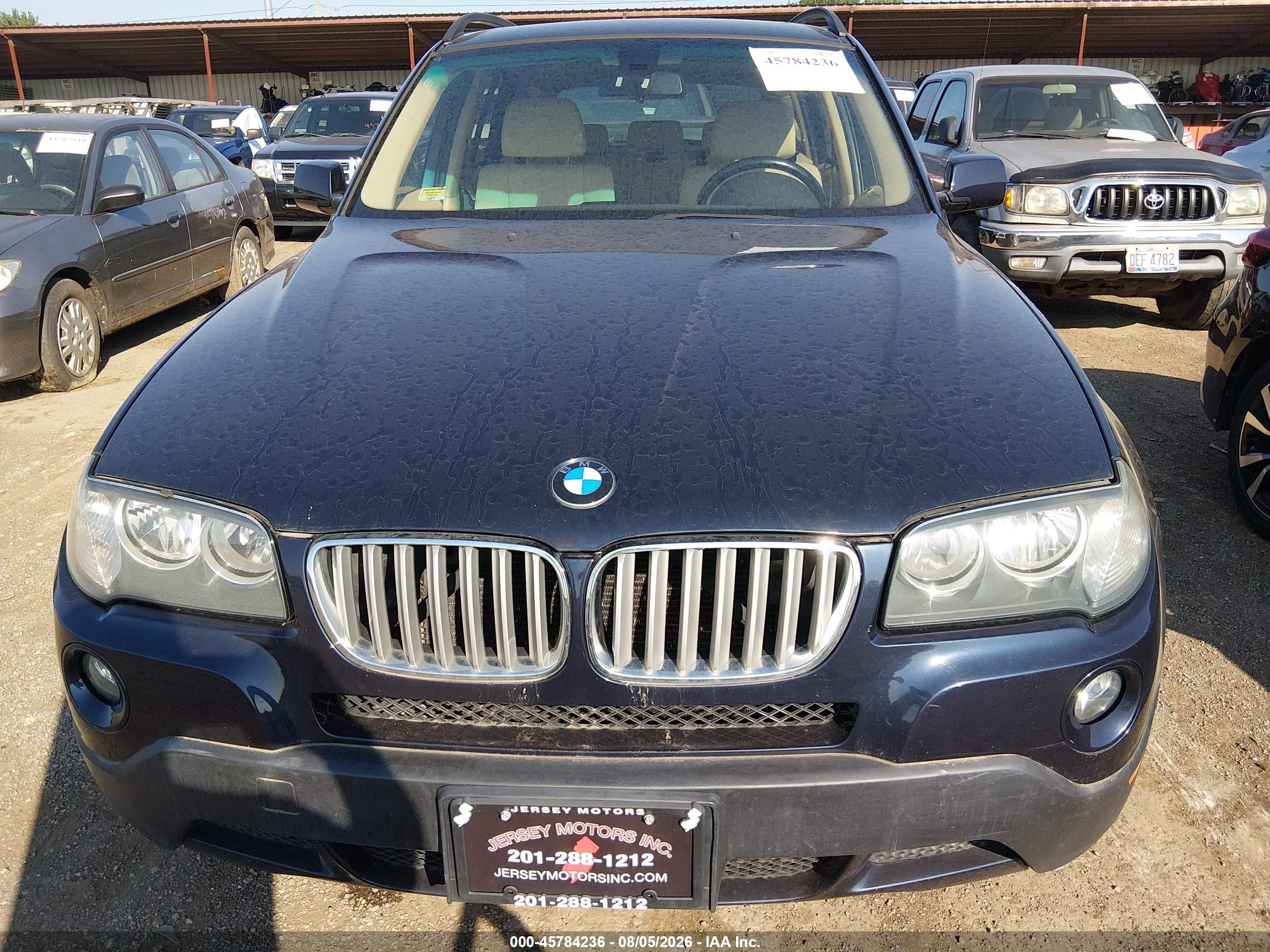 2008 Bmw X3 3.0si Blue vin: WBXPC93428WJ24288