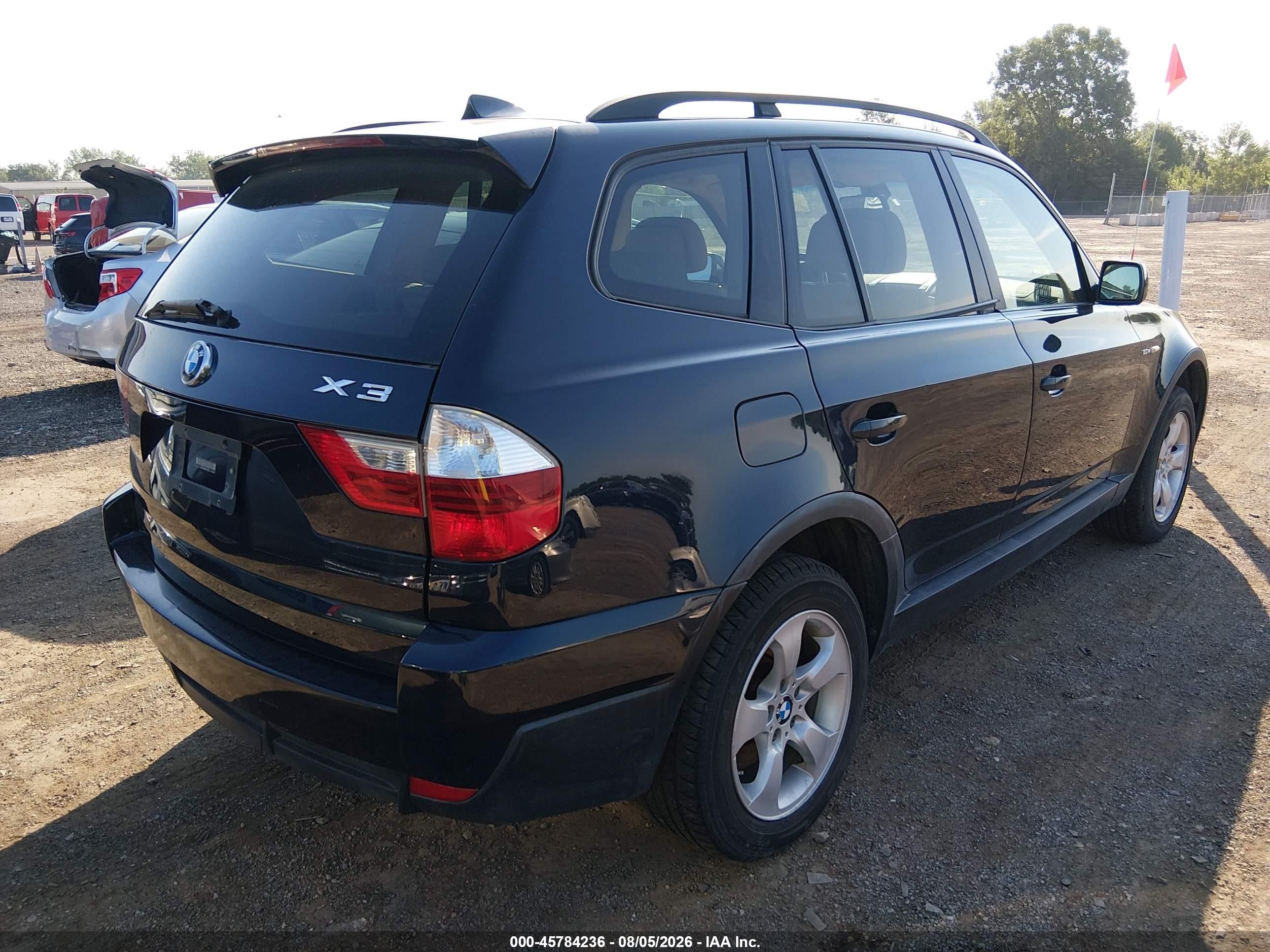 2008 Bmw X3 3.0si Blue vin: WBXPC93428WJ24288